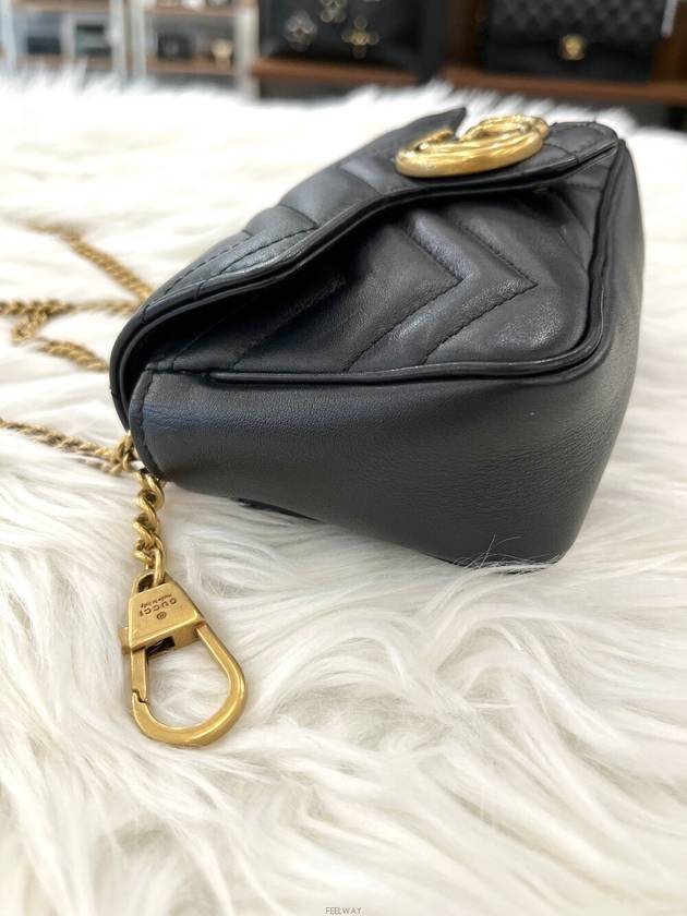 Luxury Gucci Trending 2025 Daol Sangin Store GG Marmont Matelasse Cross Bag Mini Condition A