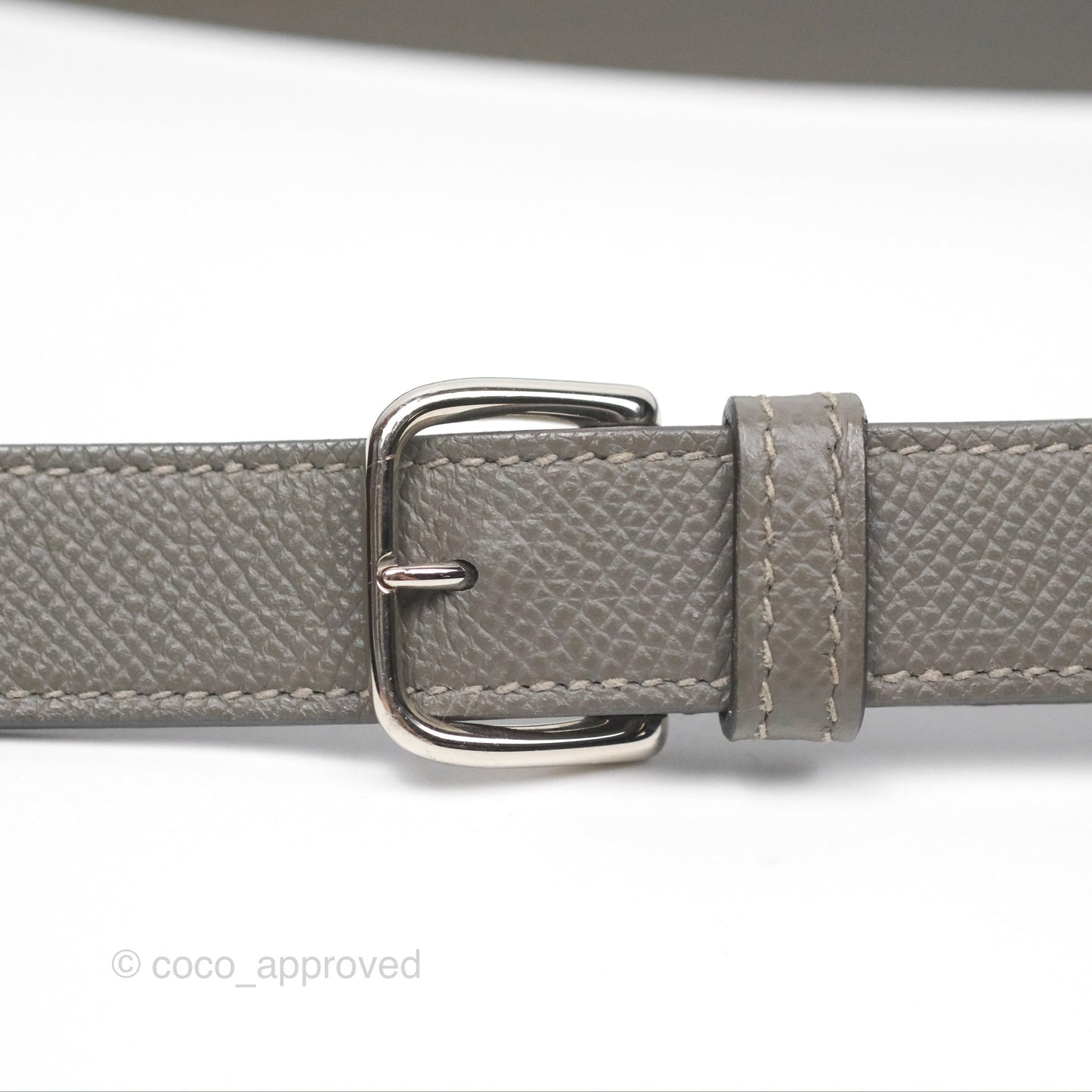 Hermès Della Cavalleria Mini Bag Gris Meyer 0L Epsom Palladium Hardware