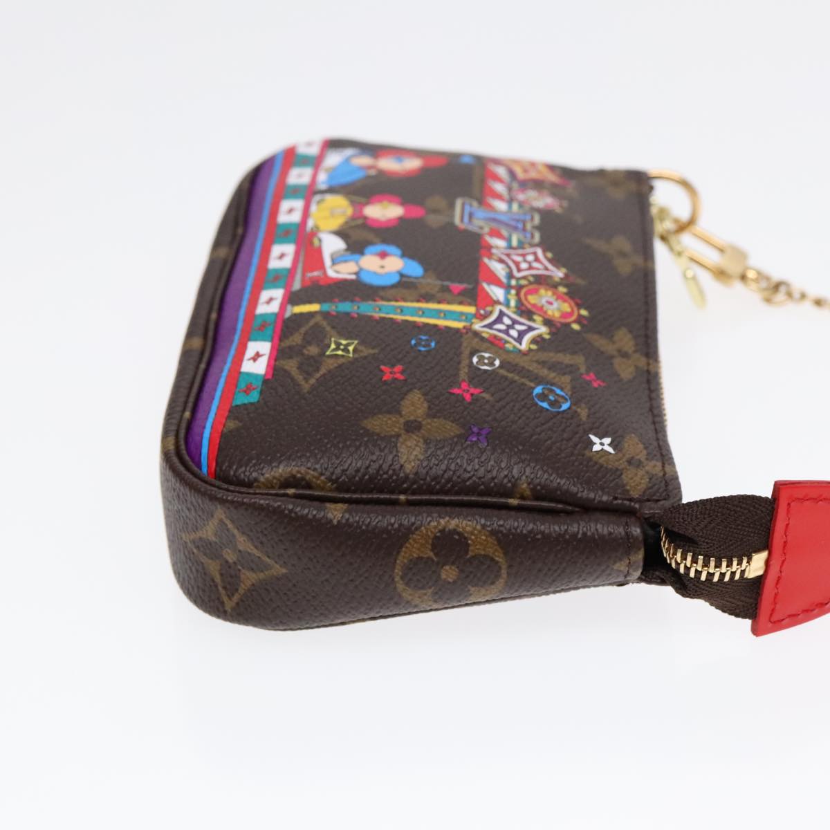 Louis Vuitton Mini Pochette Accessoires  Canvas Clutch Bag ()