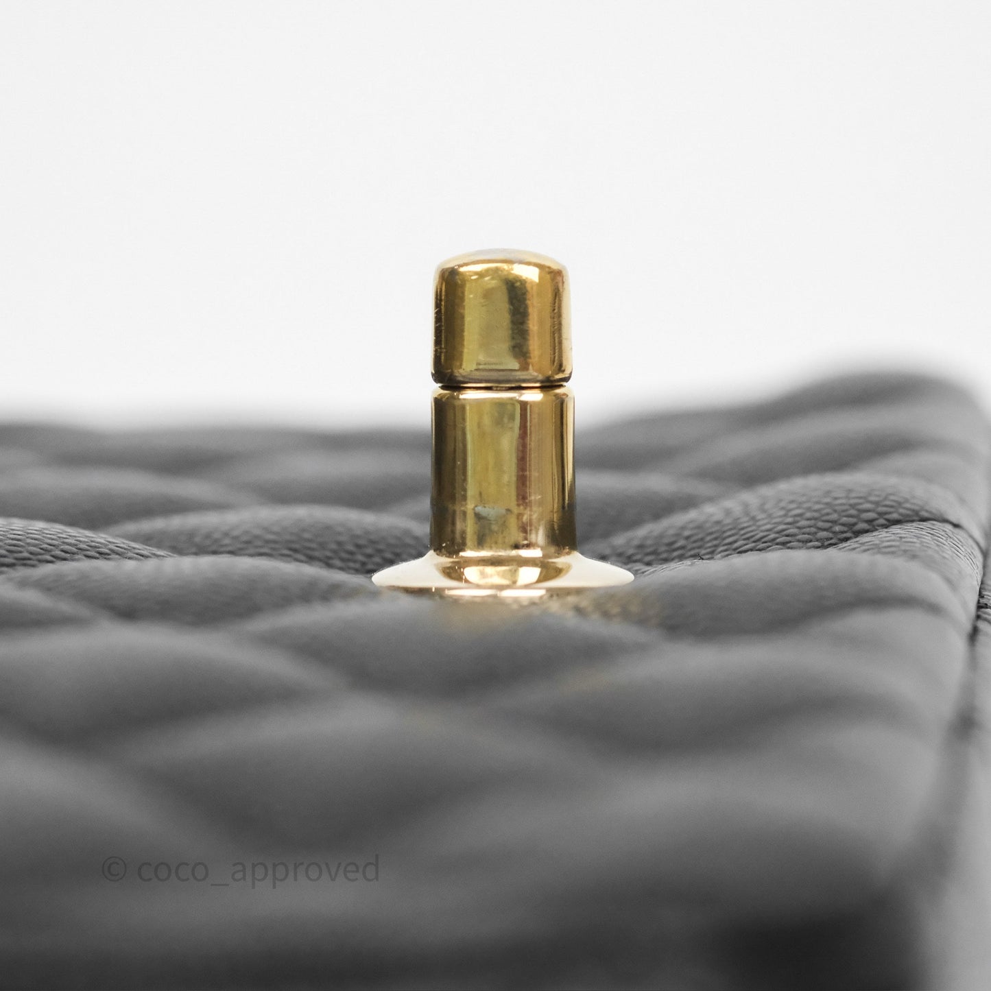 Chanel Mini Rectangular Quilted Black Caviar Gold Hardware