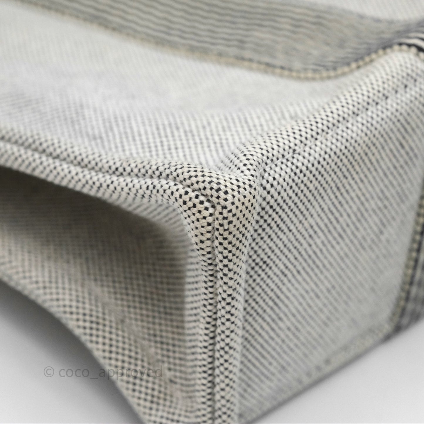Hermès Herline Tote Bag Grey Canvas Palladium Hardware