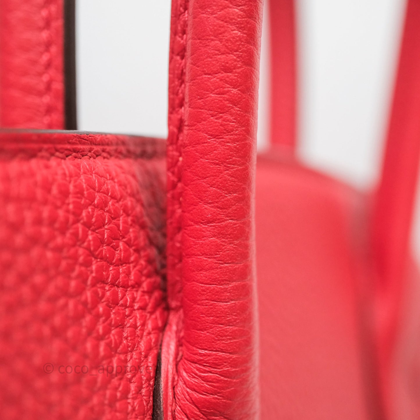 Hermes Birkin 30 Rouge Togo Gold Hardware