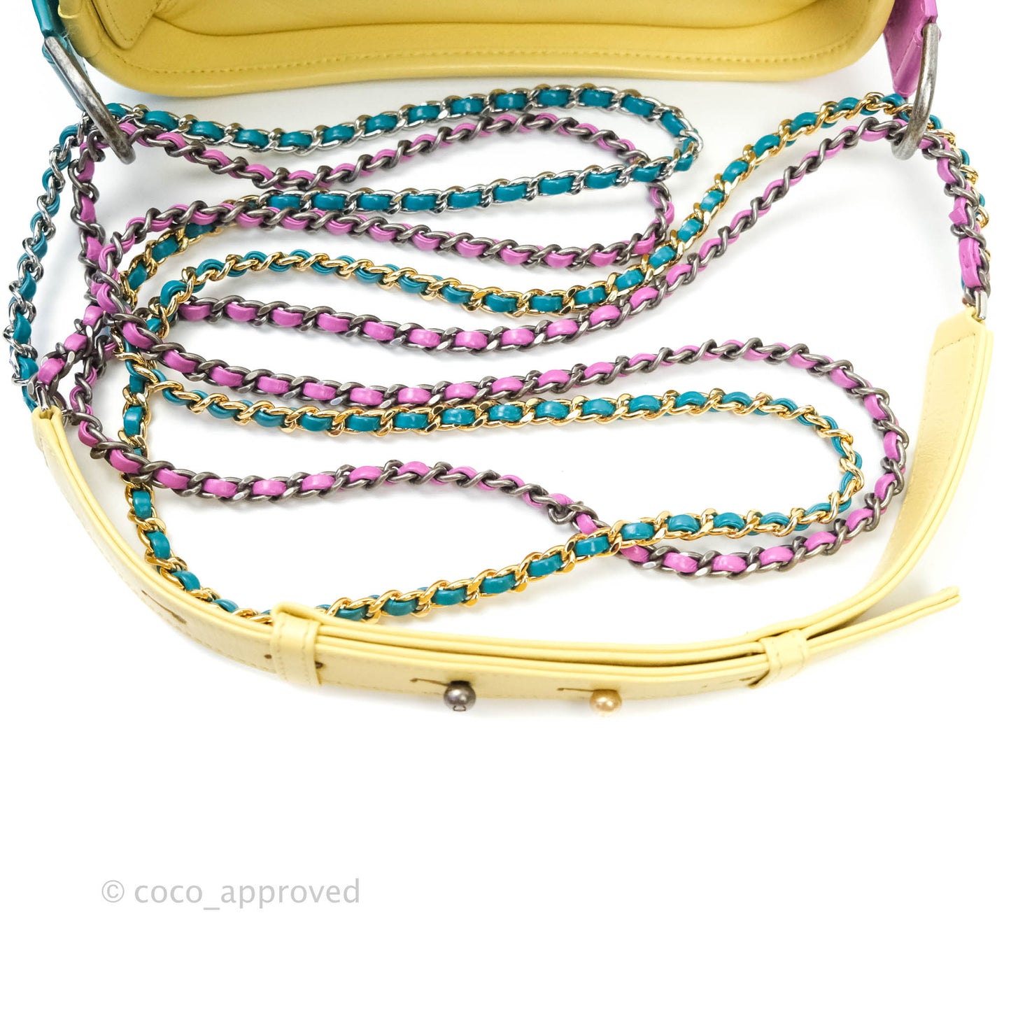 Chanel Small Gabrielle Hobo Yellow Python Mixed Hardware