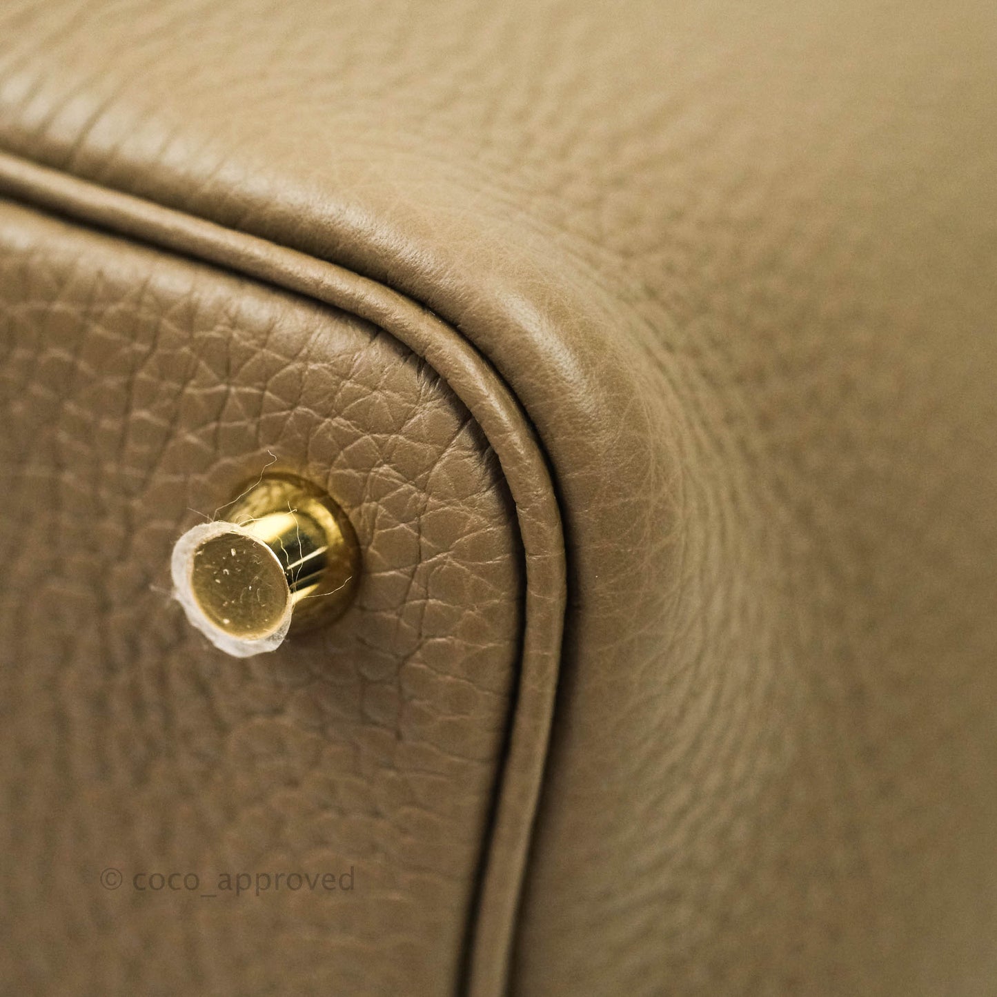 Hermès Taurillon Clemence Picotin Lock 18 PM Etoupe Gold Hardware