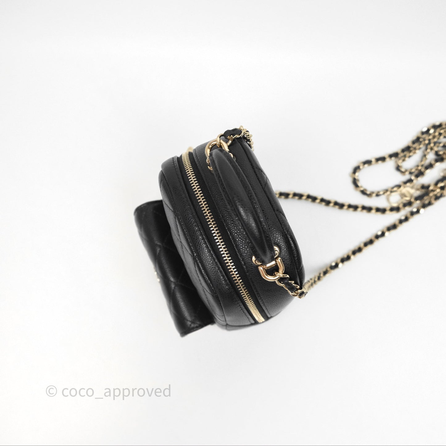 Chanel Classic Mini Backpack Black Caviar Gold Hardware