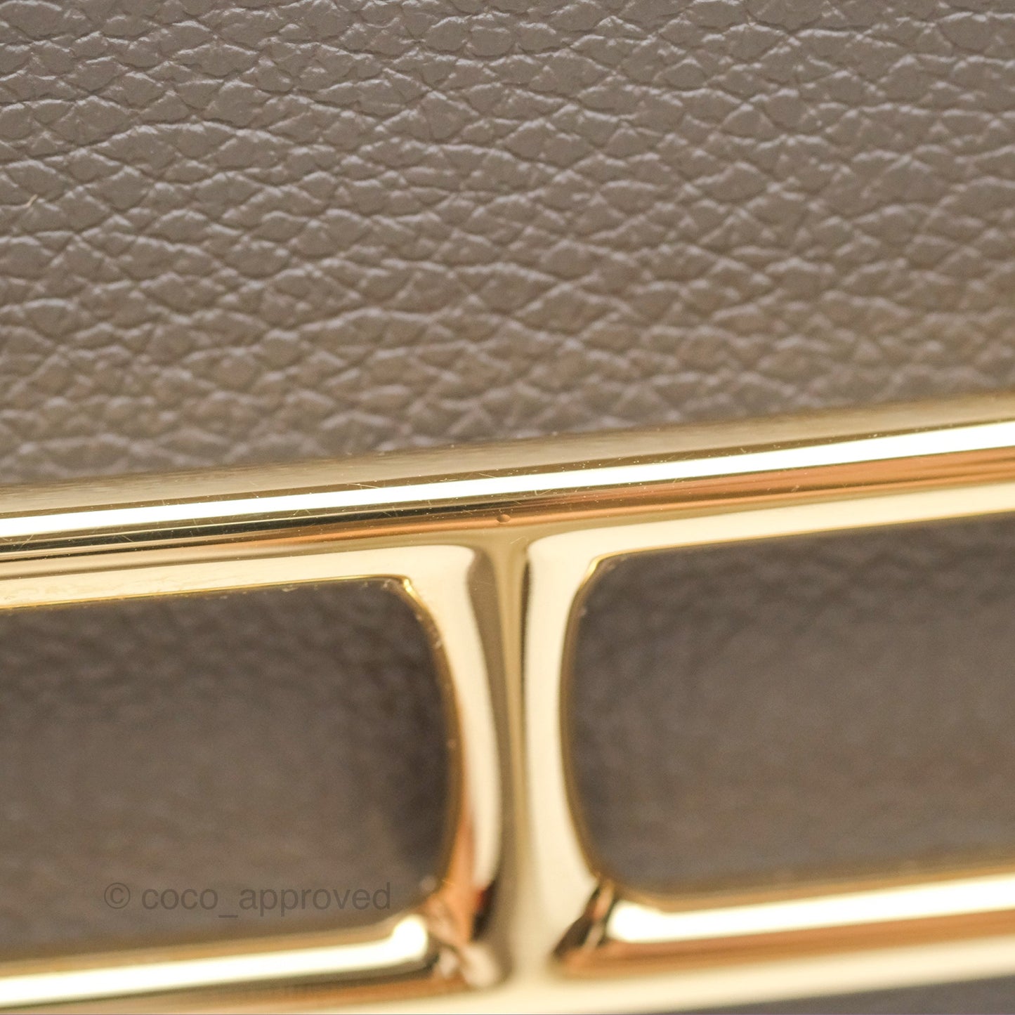 Hermès Roulis Mini 18 Gris Etain 8F Evercolor Gold Hardware