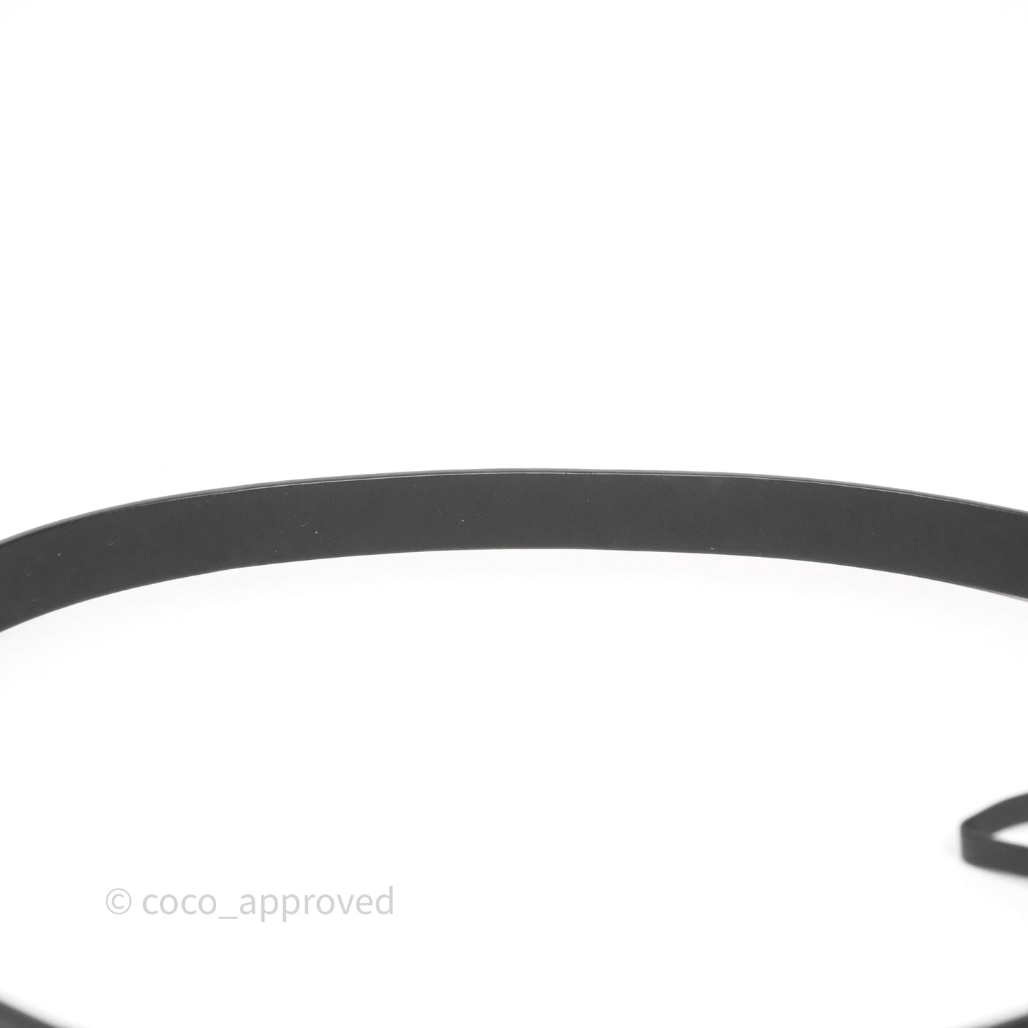 Christian Dior Saddle Belt 20mm Ultramatte So Black Calfskin Size 85