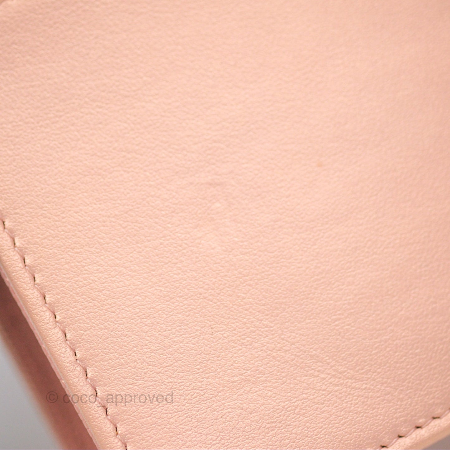 Chanel Mademoiselle Wallet On Chain WOC Chevron Iridescent Pink Caviar Silver Hardware
