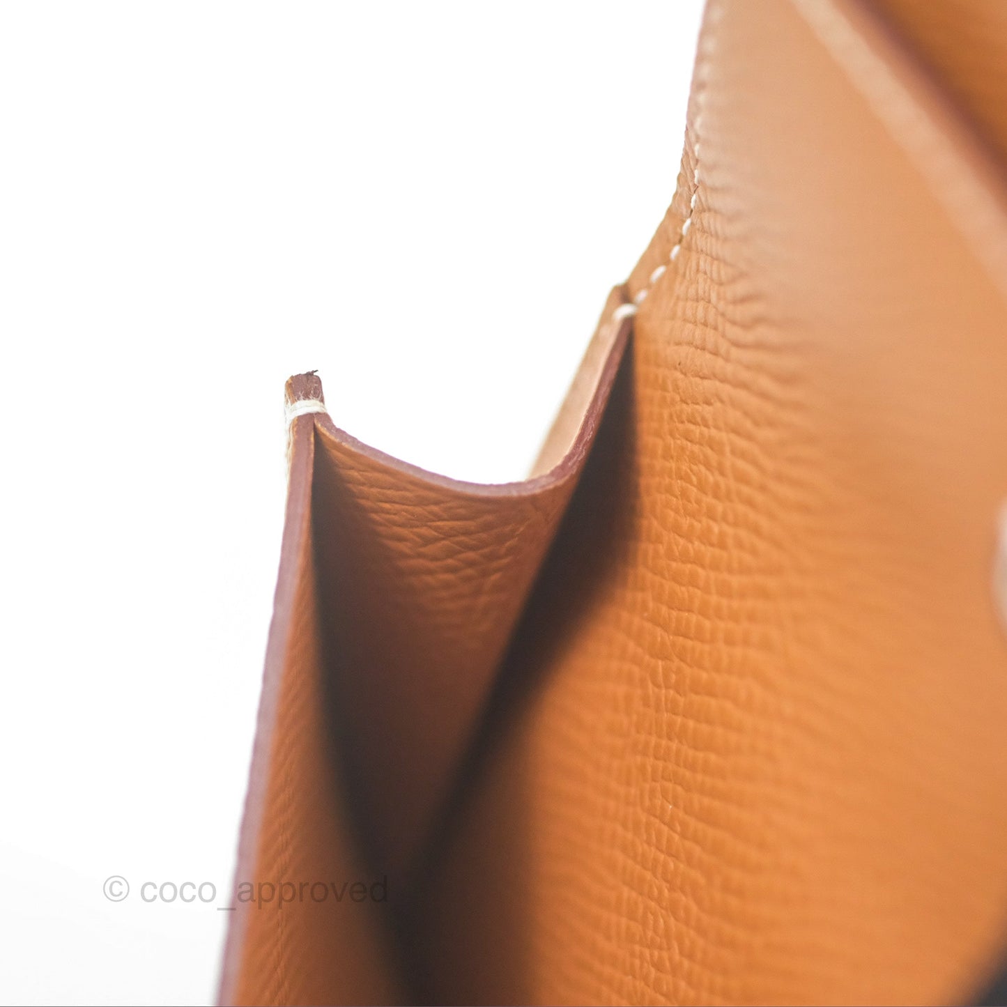 Hermès Bearn Mini Wallet Gold 37 Epsom Palladium Hardware