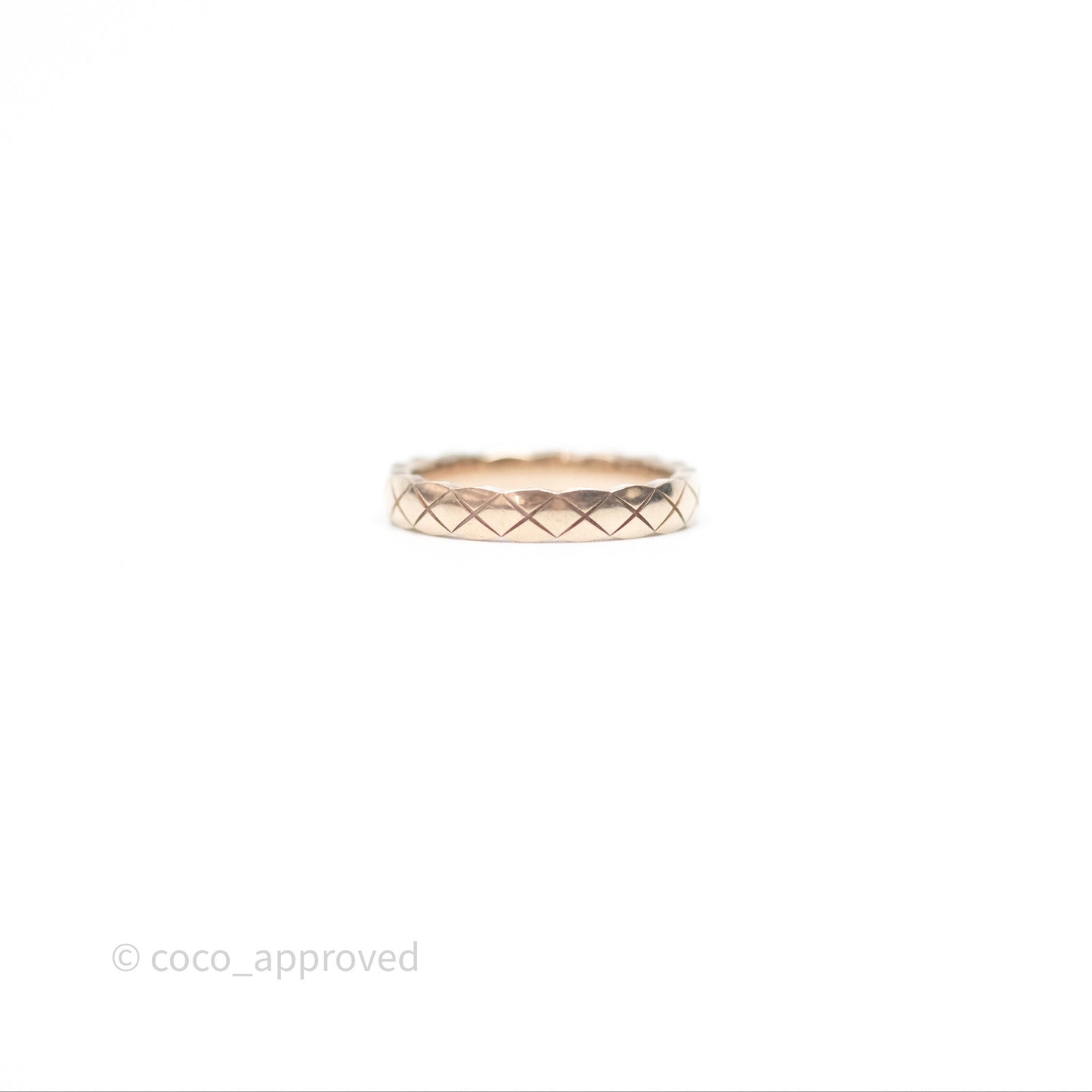 Chanel Coco Crush Ring 18K Beige Gold Size 51