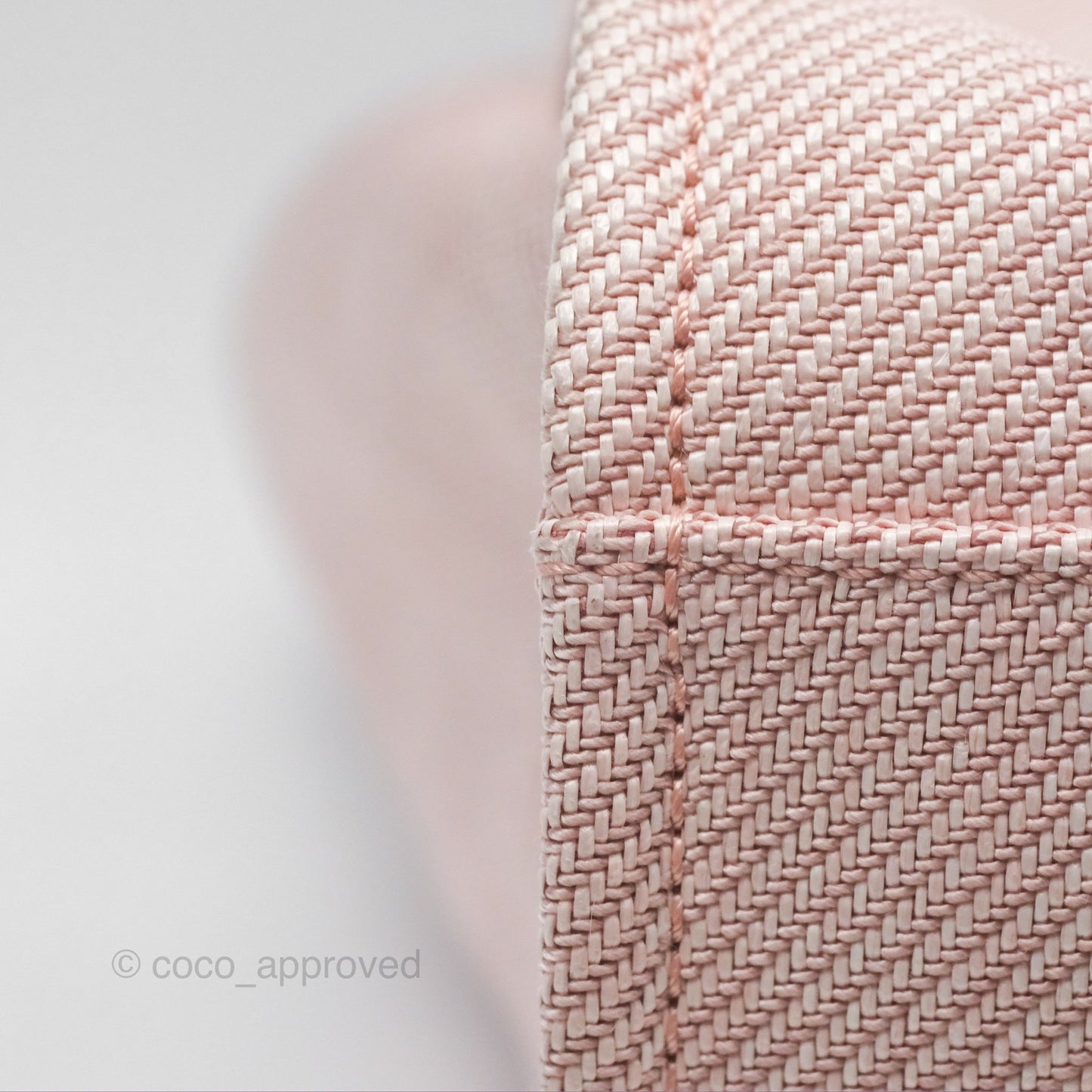 Chanel Large Deauville Pink Canvas 20A