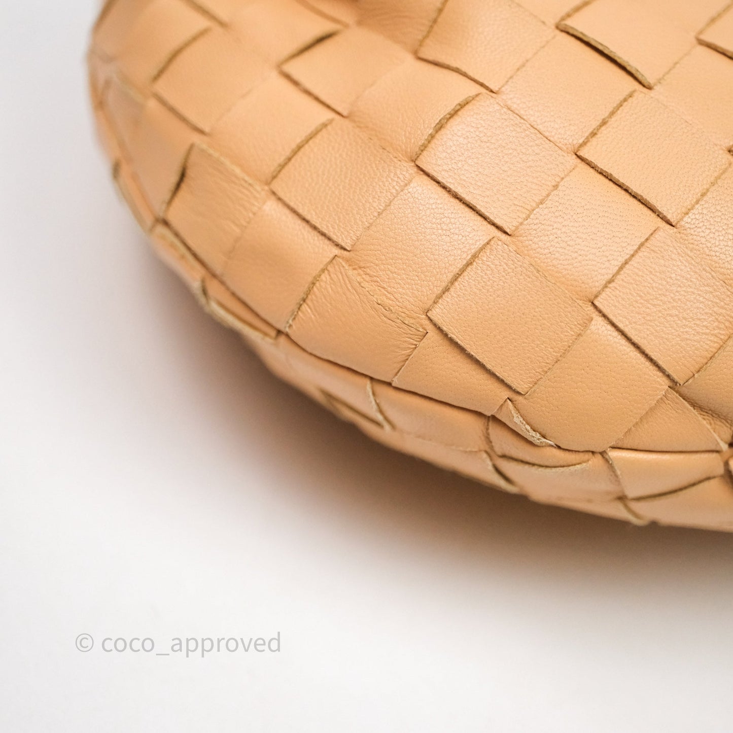 Bottega Veneta Mini Jodie Bag Intrecciato Beige Lambskin