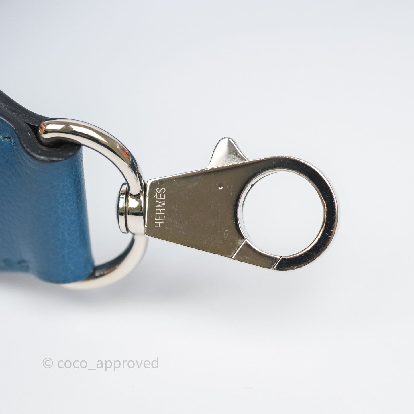 Hermès ToolBox 20 Bleu Cobalt 7C Evercolor Palladium Hardware
