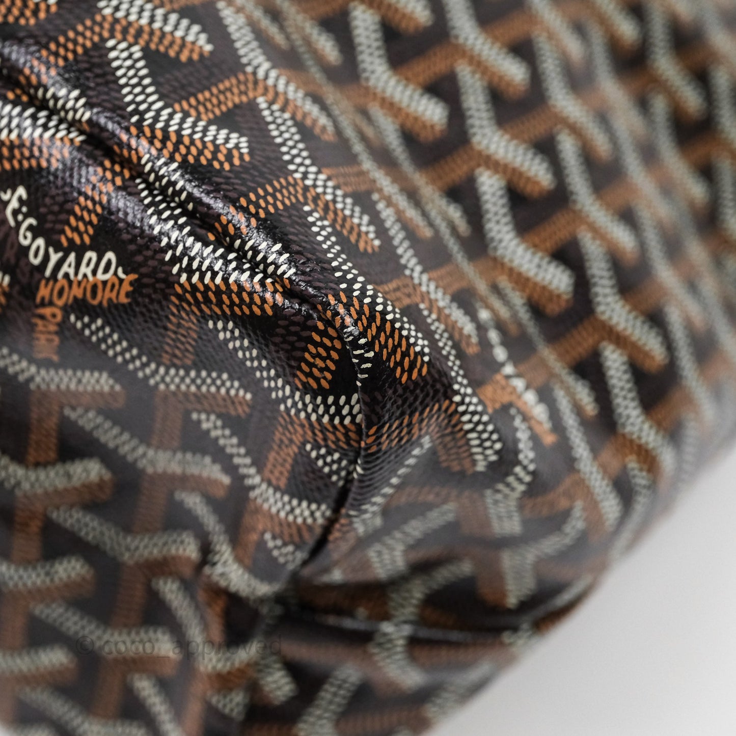 Goyard Bohème Hobo Bag Black Goyardine Canvas