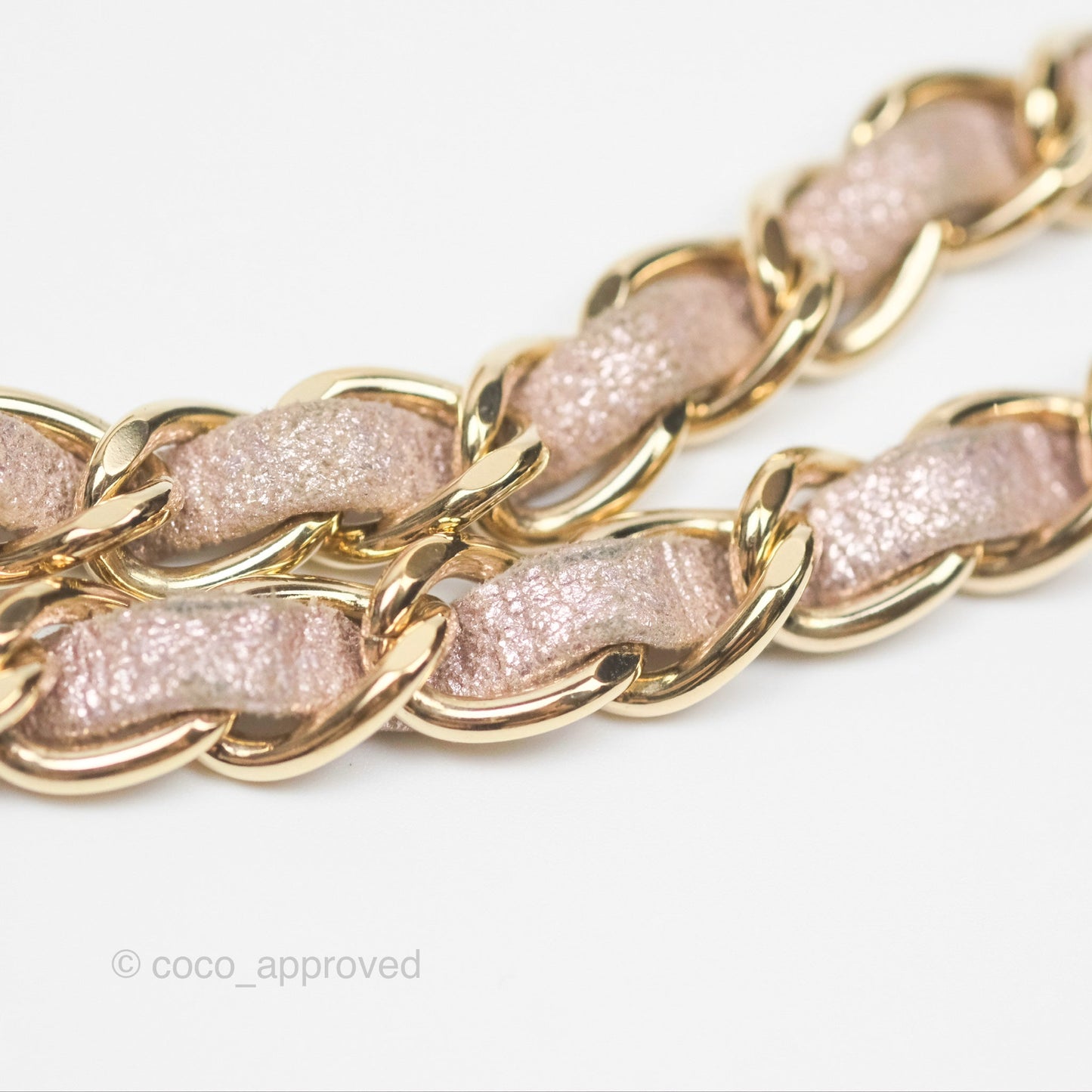 Chanel Mini Square Metallic Rose Gold Goatskin Gold Hardware 14B