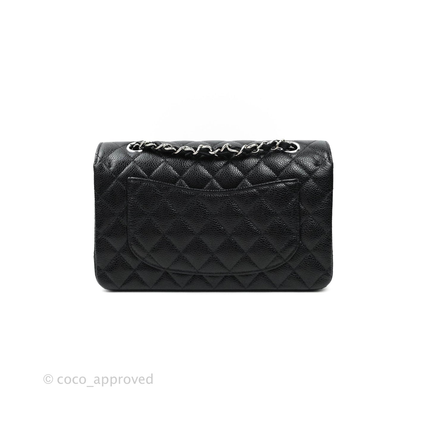 Chanel Small S/M Quilted Classic Flap Black Caviar Silver Hardware