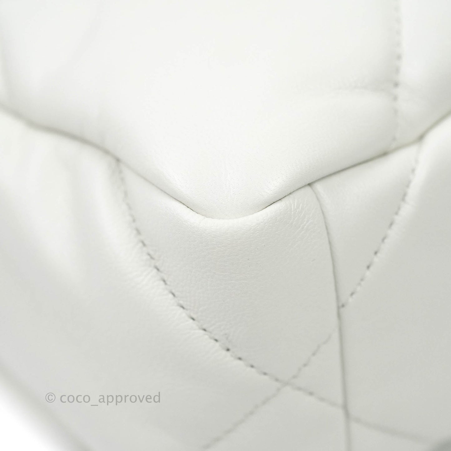 Chanel 19 Small White Mixed Hardware