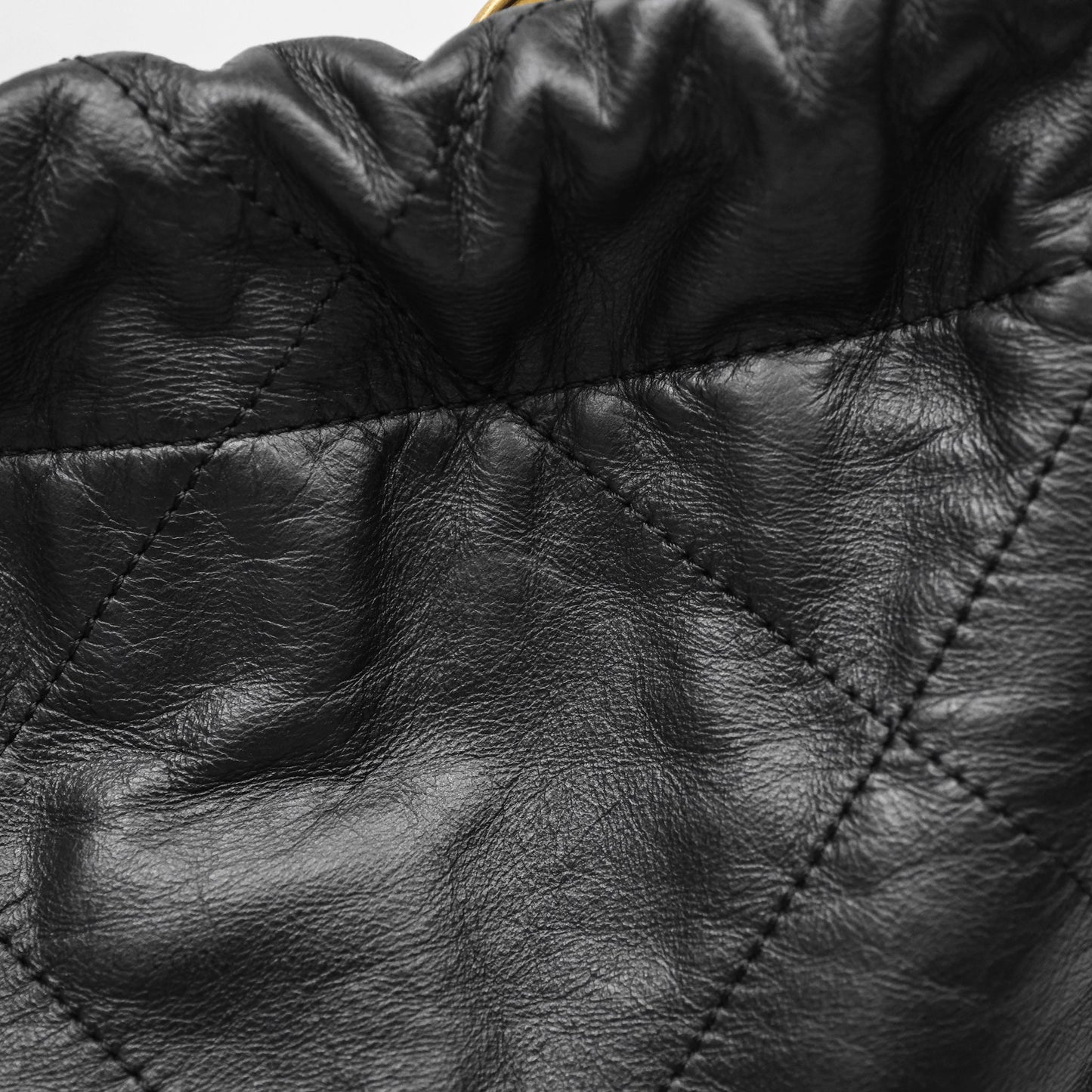 Chanel 22 Small Black Calfskin Aged Gold Hardware