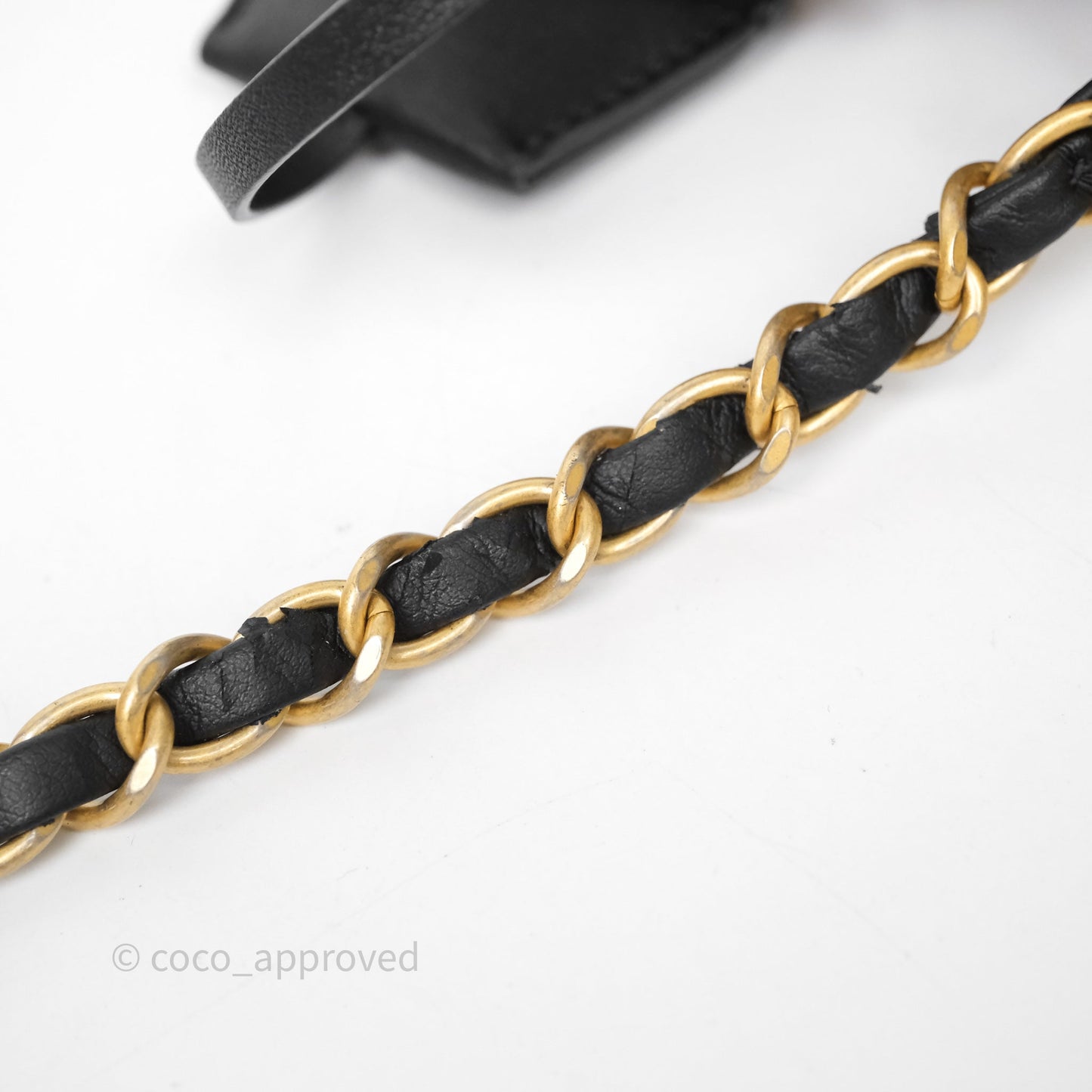 Chanel Quilted Medium CC Filigree Vanity Case Beige Black Caviar Aged Gold Hardware