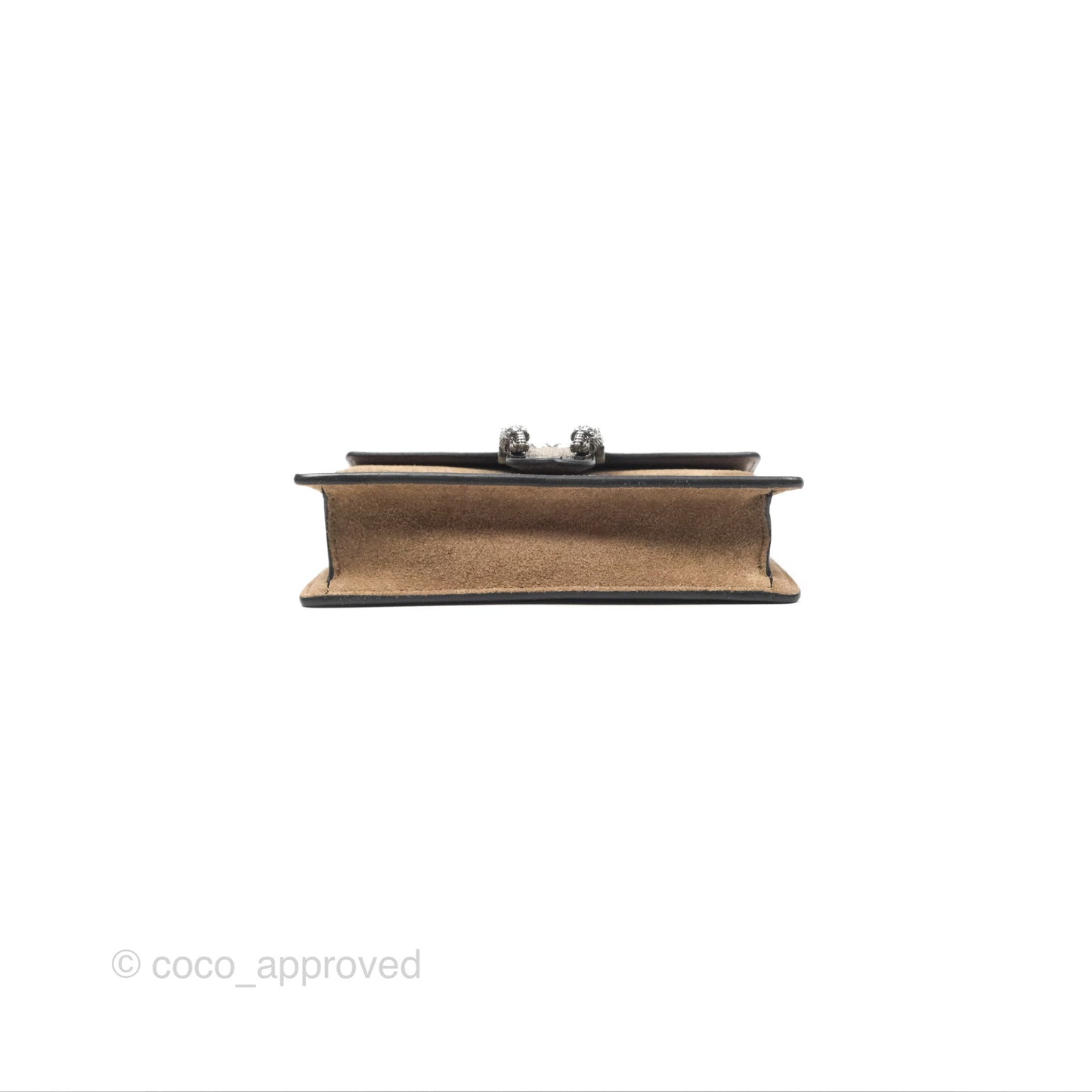 Gucci Dionysus GG Supreme Super Mini Crossbody Bag Ruthenium Hardware