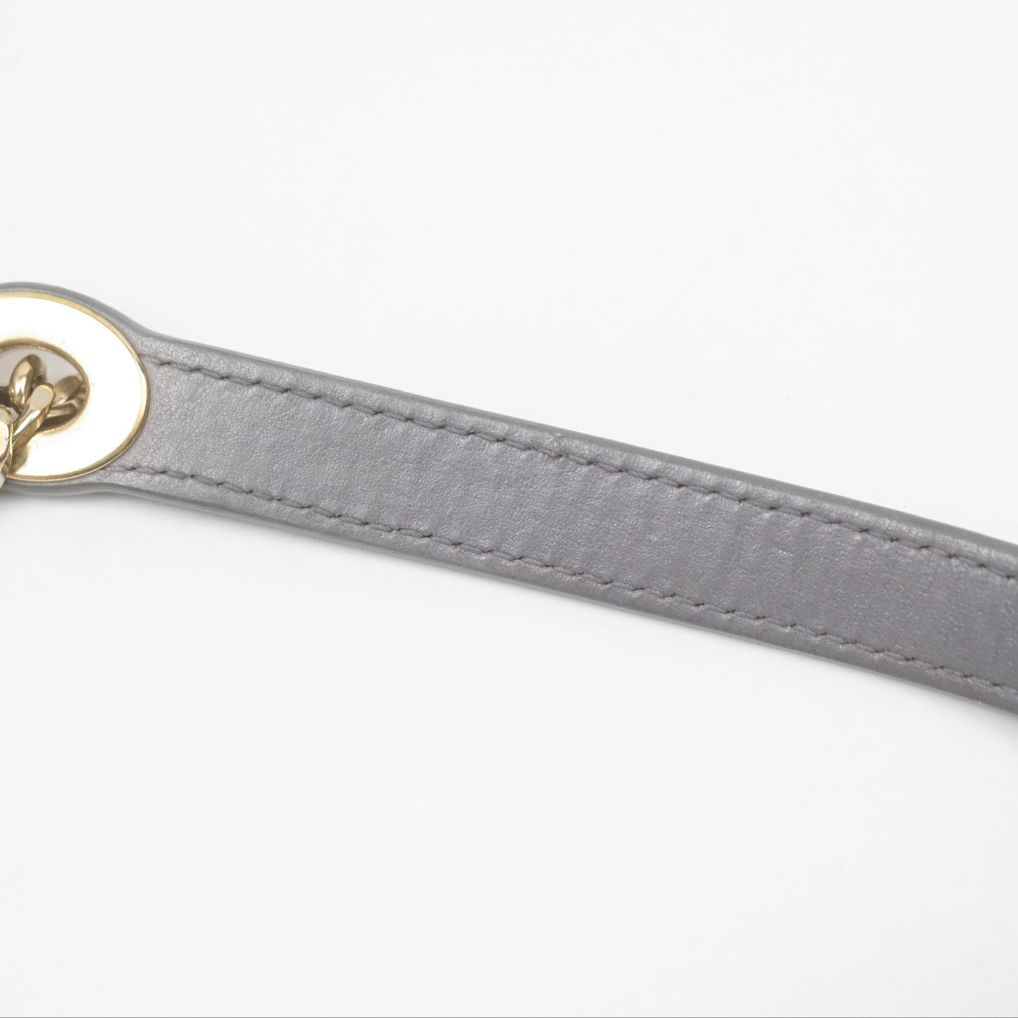 Christian Dior Mini Lady Dior Grey Lambskin Cannage Gold Hardware