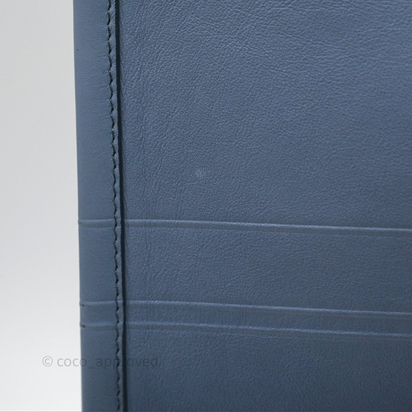 Christian Dior Medium Book Tote Blue Calfskin