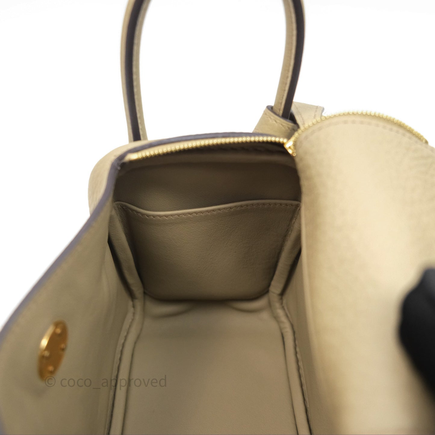 Hermès Mini Lindy 20 Beige Marfa 8Q Clemence Gold Hardware