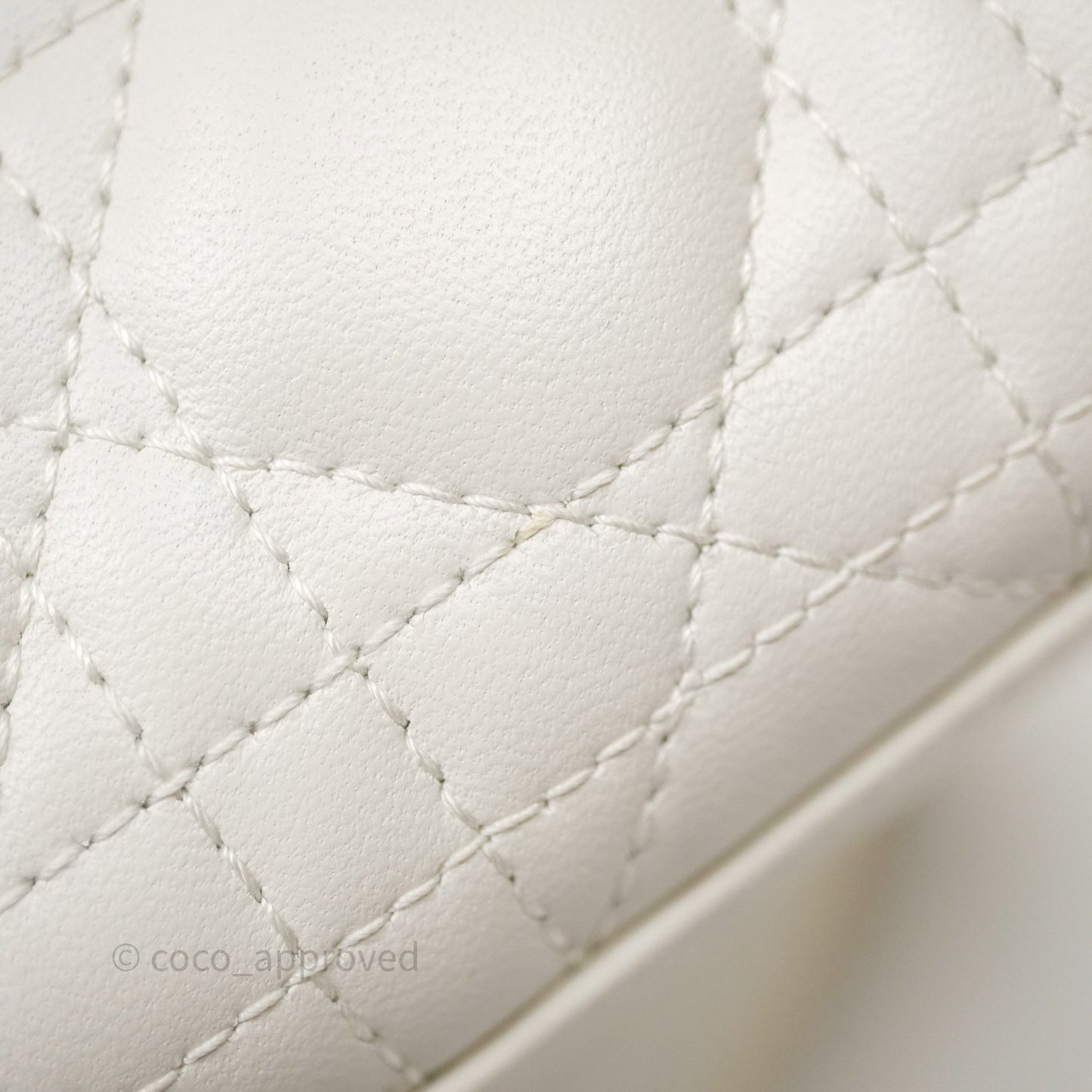 Christian Dior Micro Lady D-Joy Bag Latte Cannage Lambskin Gold Hardware