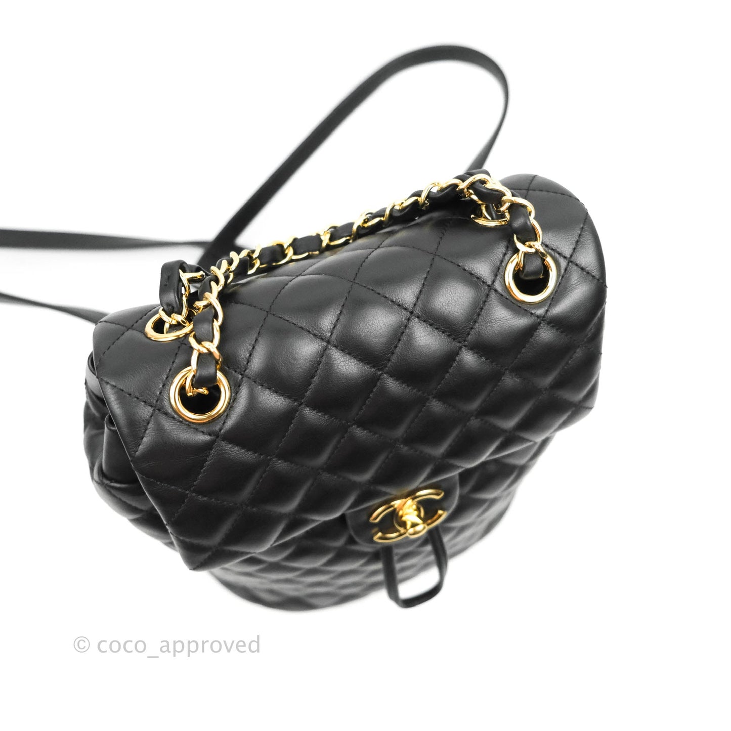 Chanel Quilted Small Urban Spirit Backpack Calfskin Black Gold Hardware