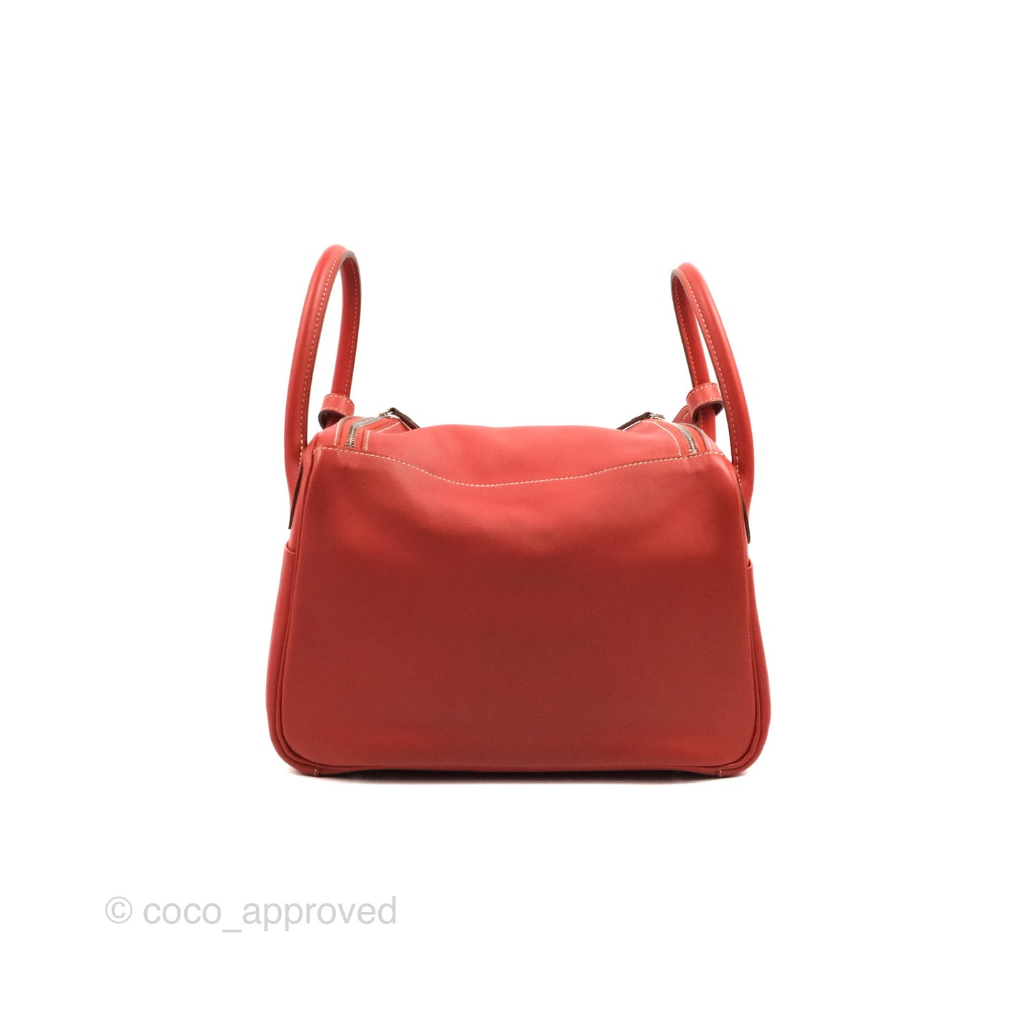Hermès Lindy 30 Sanguine 9M Swift Palladium Hardware
