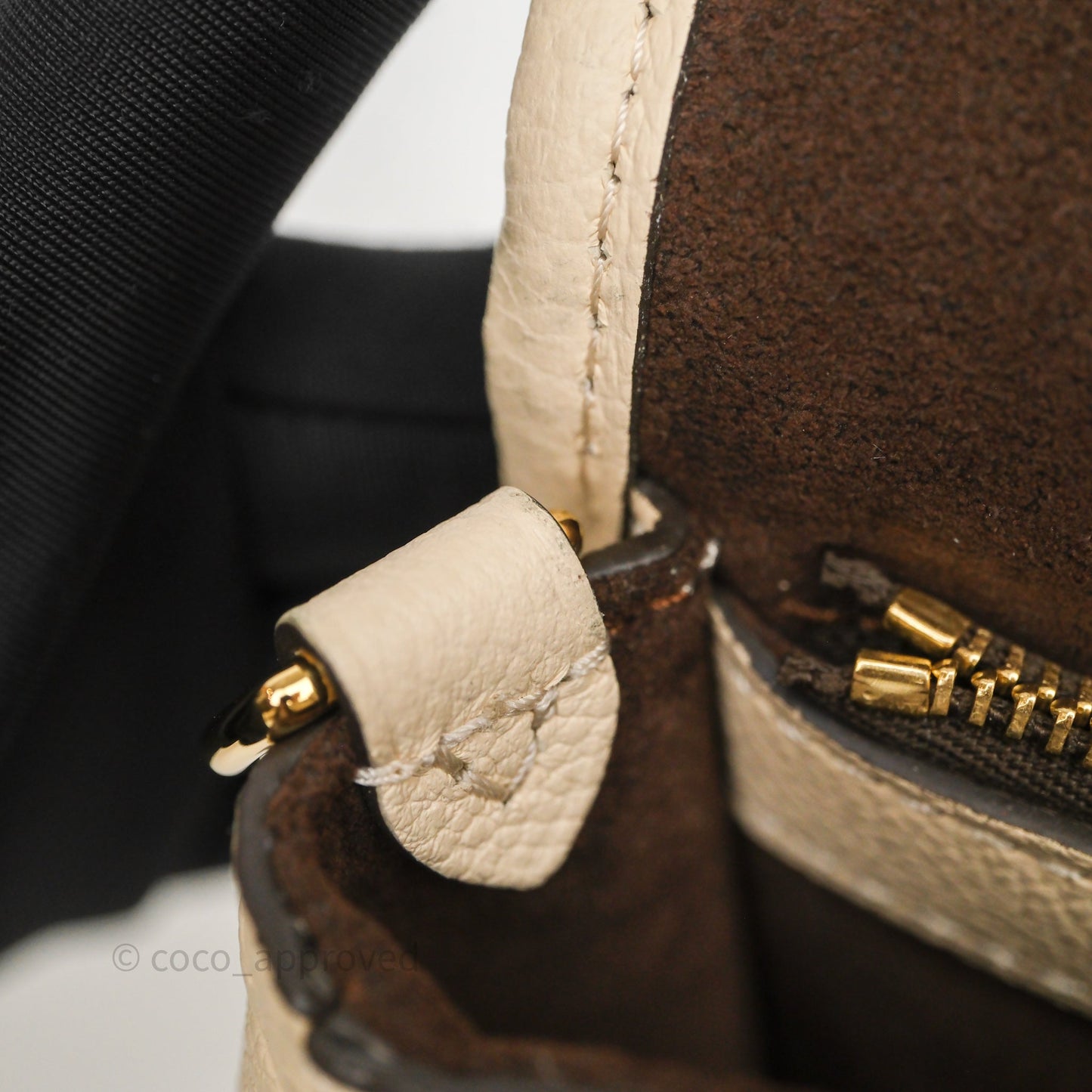 Louis Vuitton Diane Crème Beige Monogram Empreinte Leather