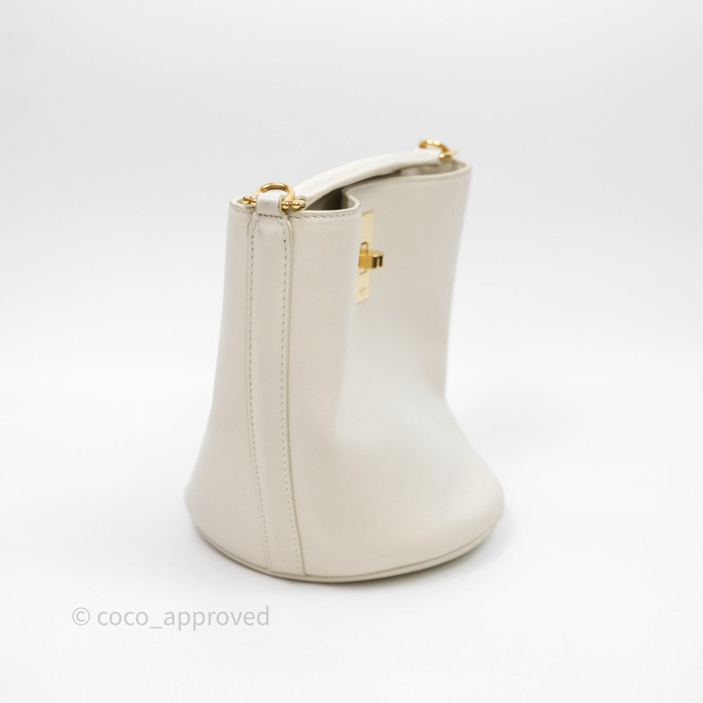 Celine Teen Bucket 16 Bag Ivory White Calfskin