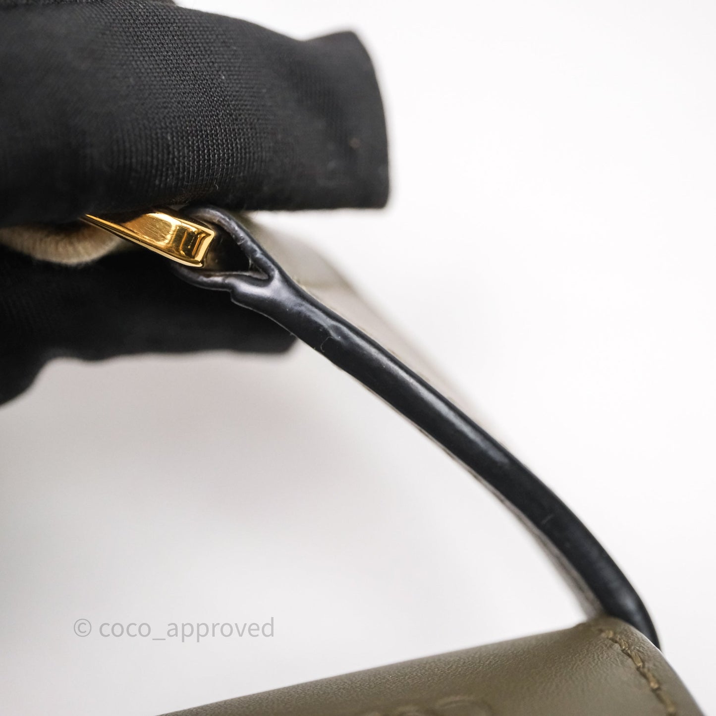 Loewe Mini Gate Dual Bag Soft Calfskin & Jacquard Strap Autumn Green