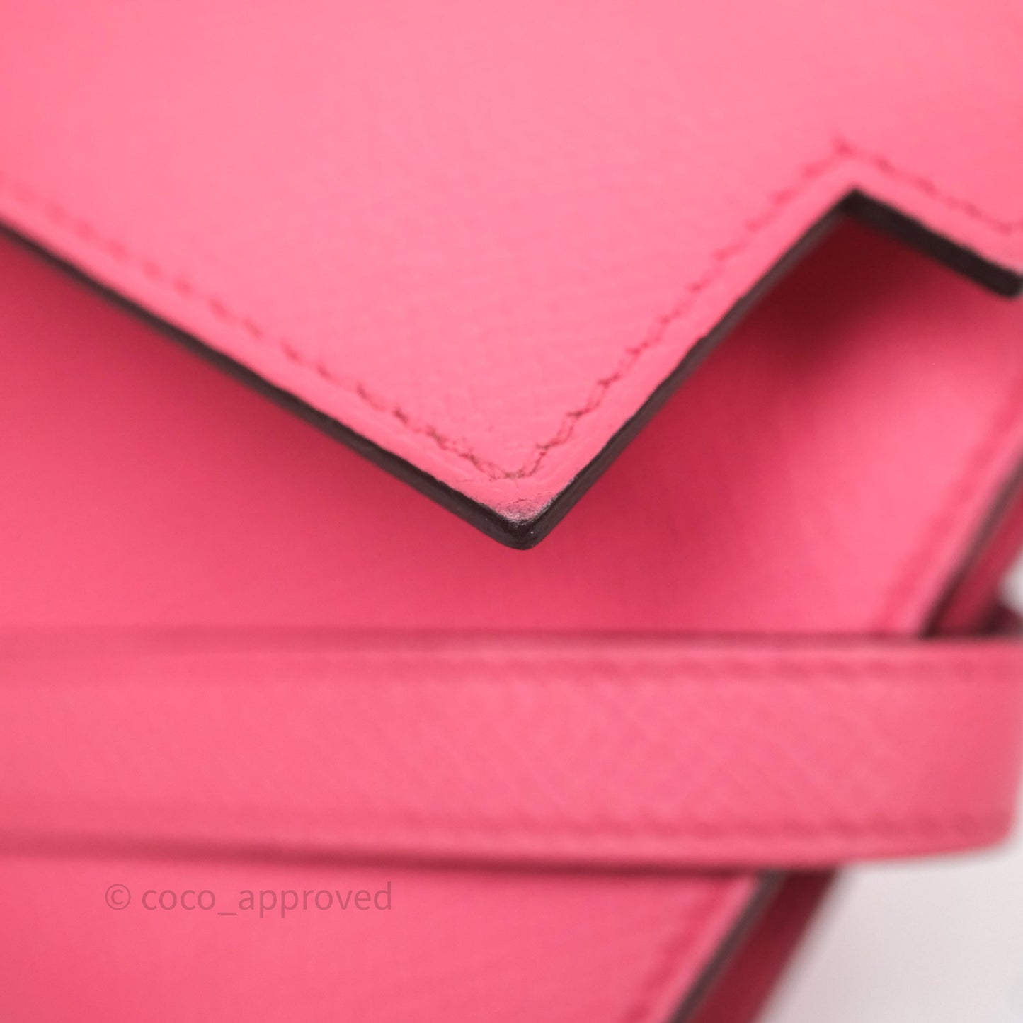 Hermès Kelly Depliant Medium Wallet Rose Epsom Gold Hardware