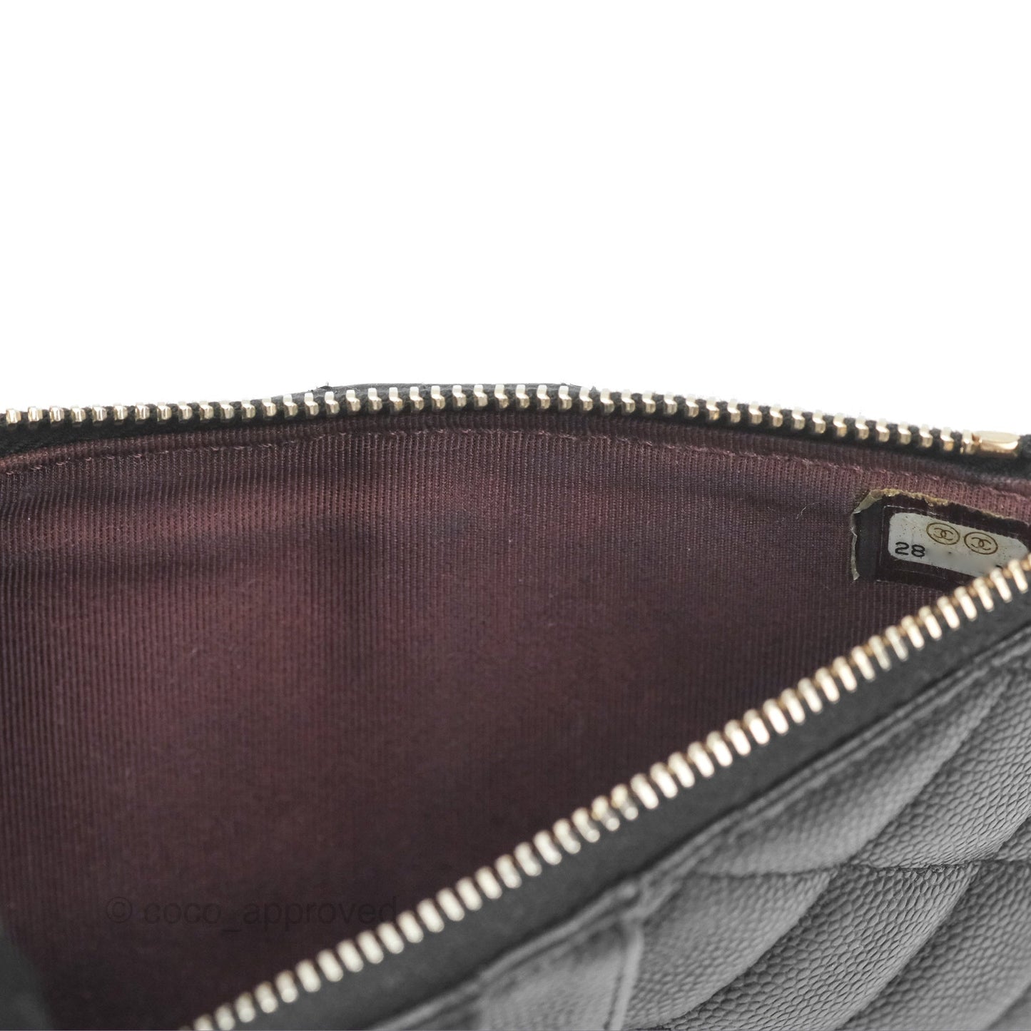 Chanel Classic Long Wallet Pouch Black Caviar