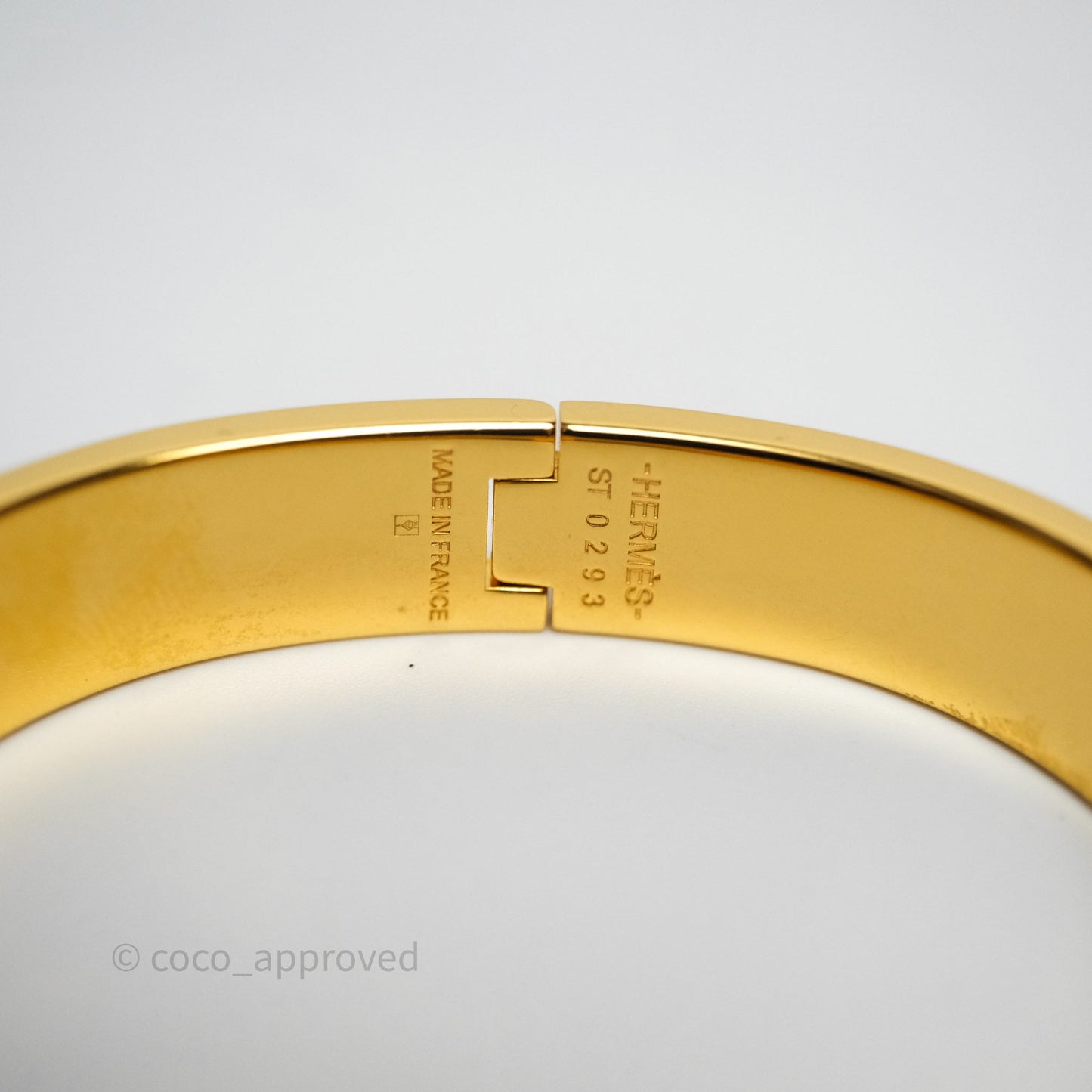 Hermès Clic H Bracelet Anémone Iris Gold Hardware