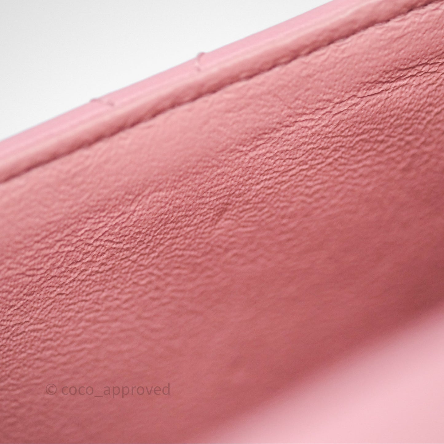 Chanel Mini Square Flap Quilted Pink Lambskin Gold Hardware