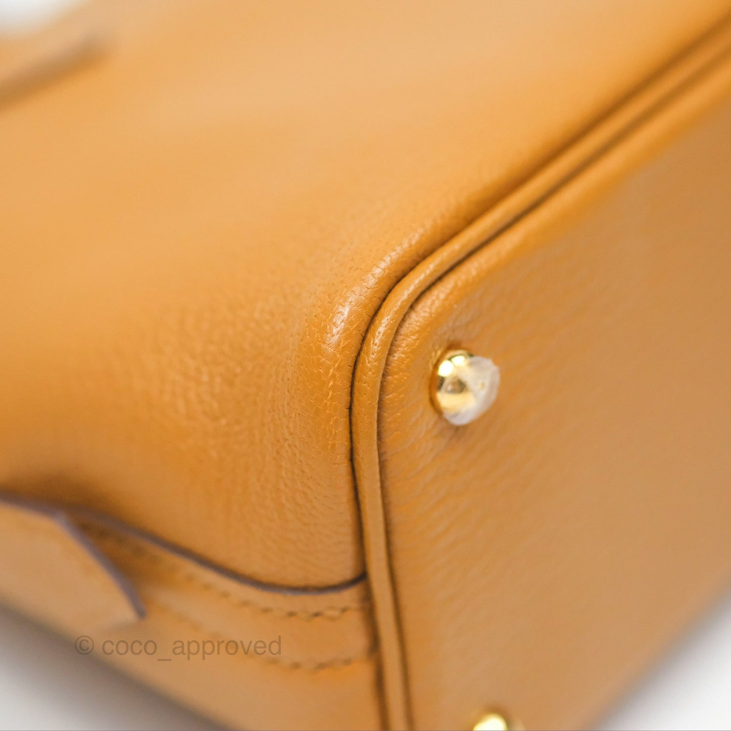 Hermès Bolide Mini 1923 Caramel Chevre Mysore Strap Ficelle/Black Gold Hardware