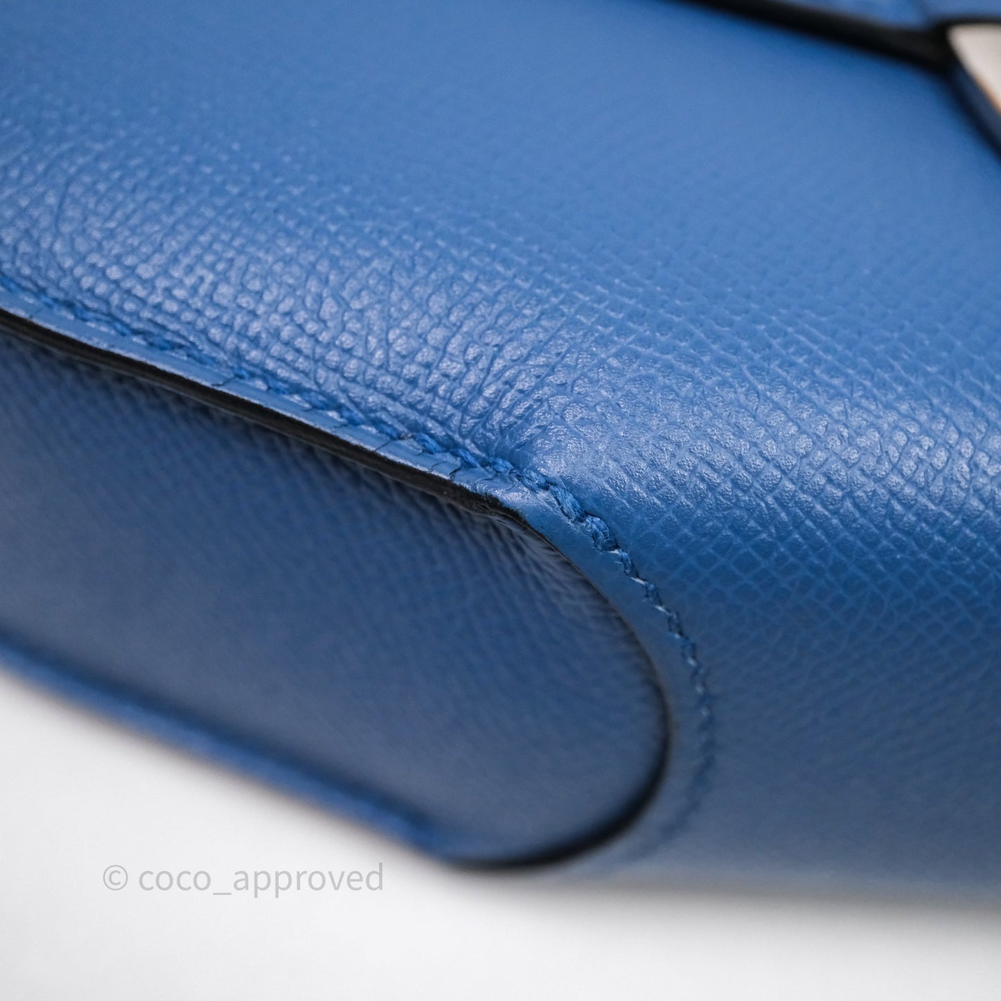 Hermès Cherche-Midi R2 Bleu Agate Epsom Palladium Hardware