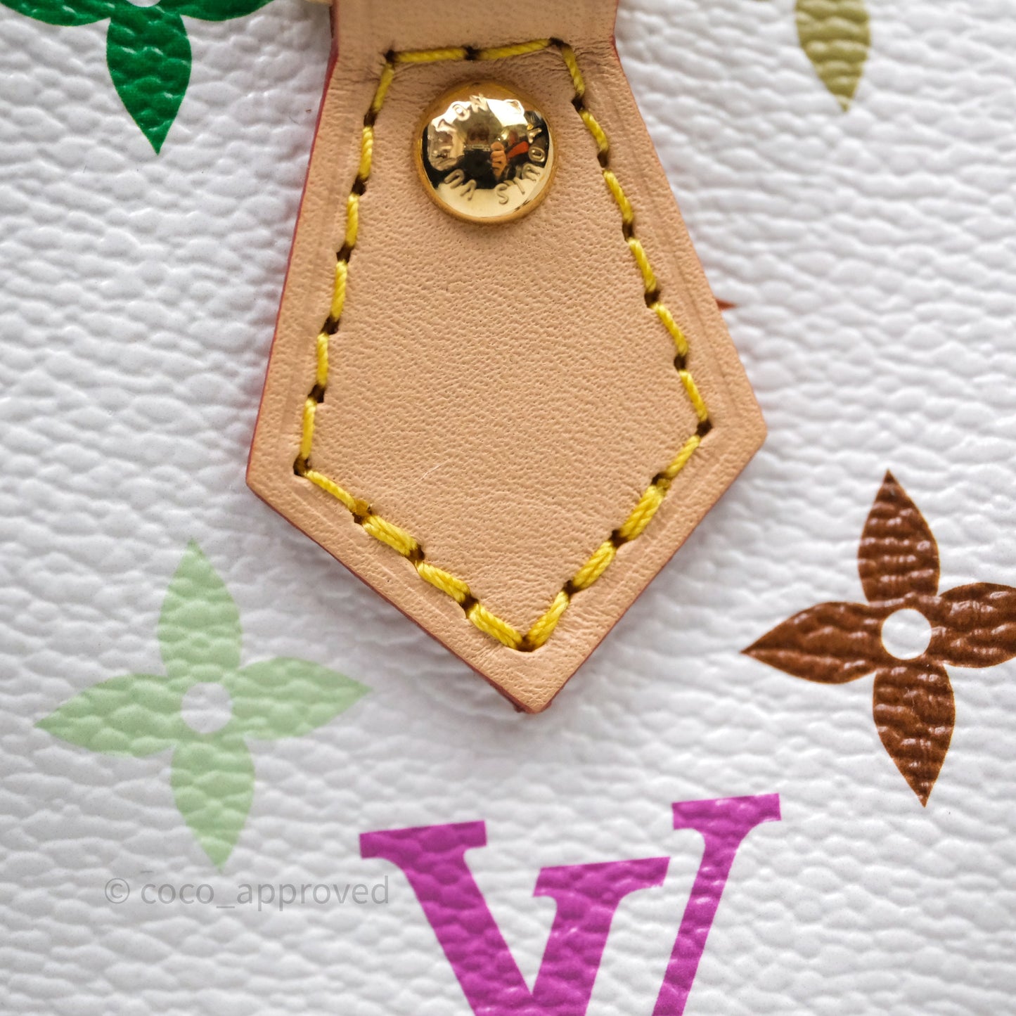 LV x TM Speedy Nano Speedy Multicolore Blanc Monogram Canvas