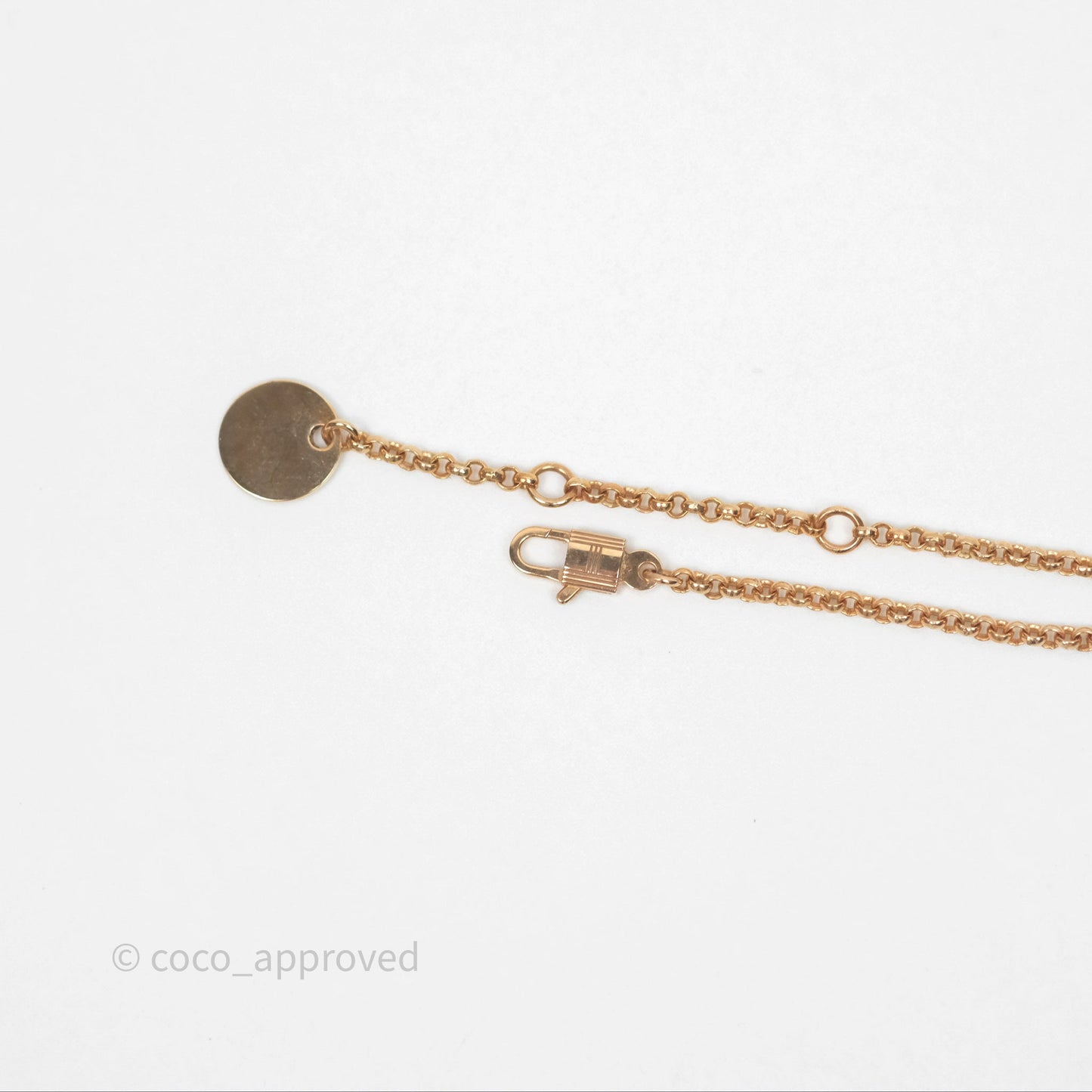 Hermès Kelly Clochette Necklace Small Model Rose Gold