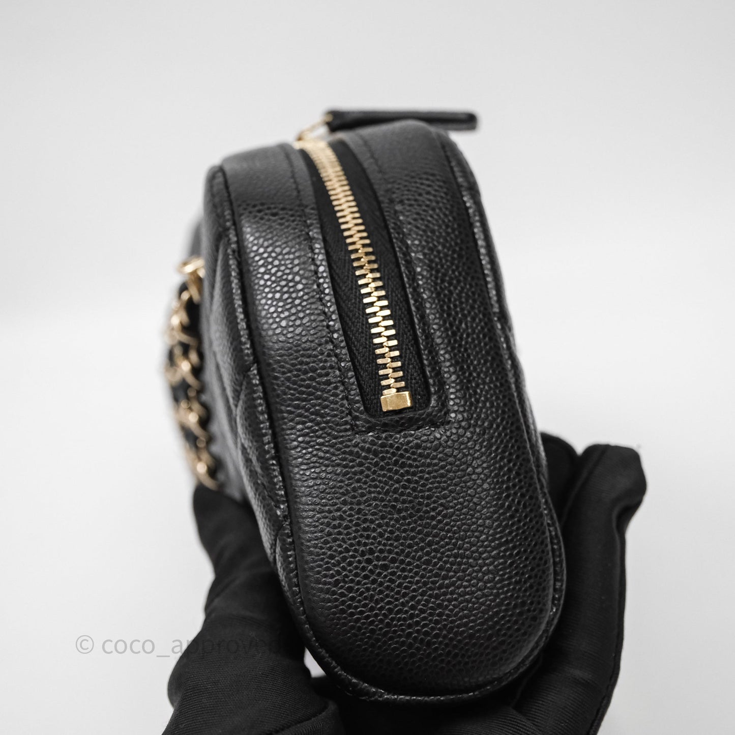 Chanel Clutch with Chain Caviar Black Gold Hardware