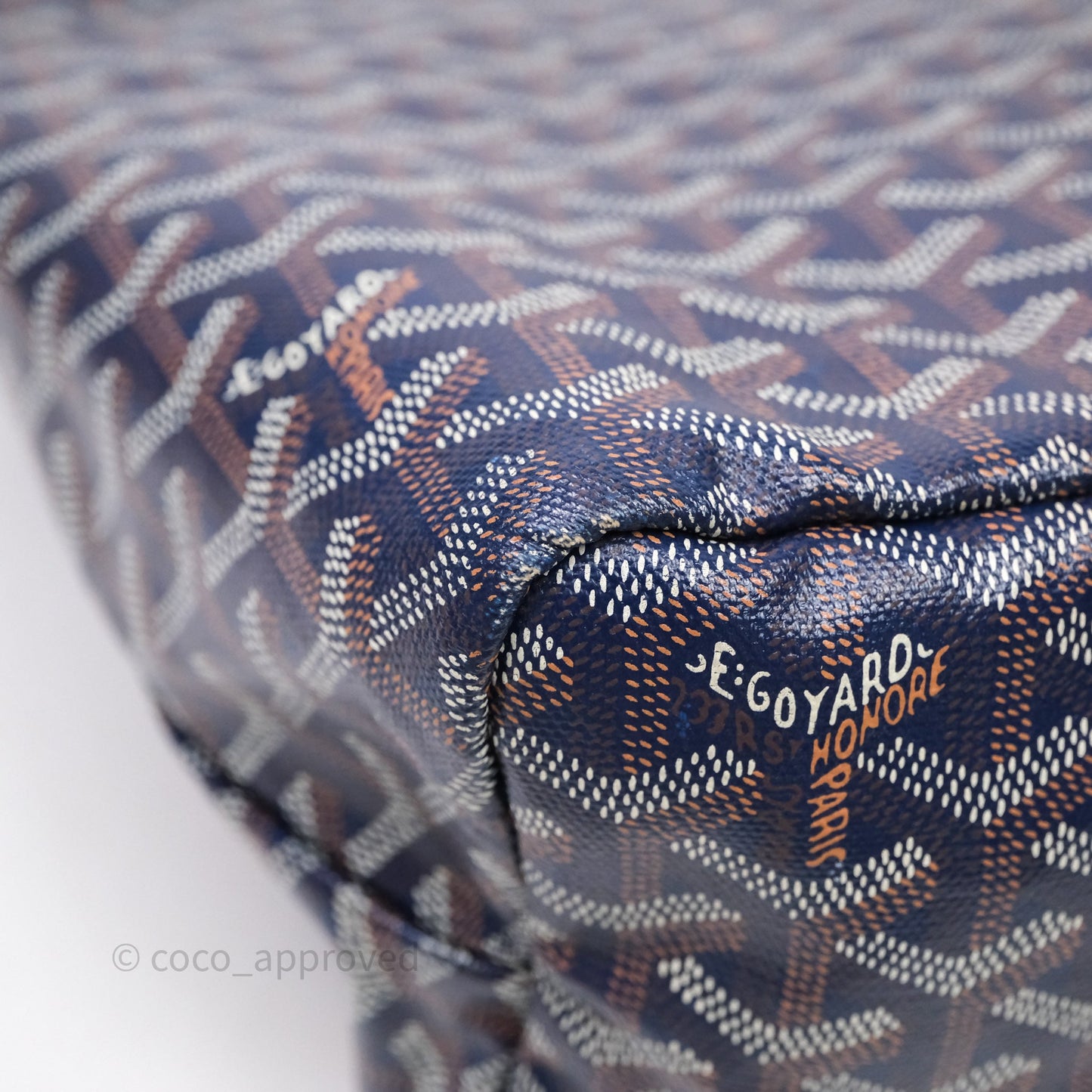Goyard St Louis Tote PM Navy