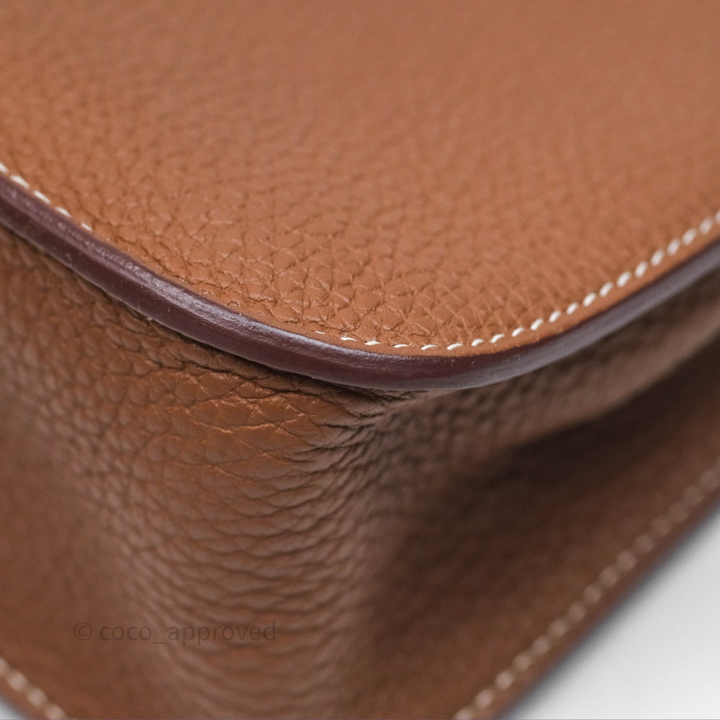 Hermès Halzan 25 Gold Clemence Gold Hardware