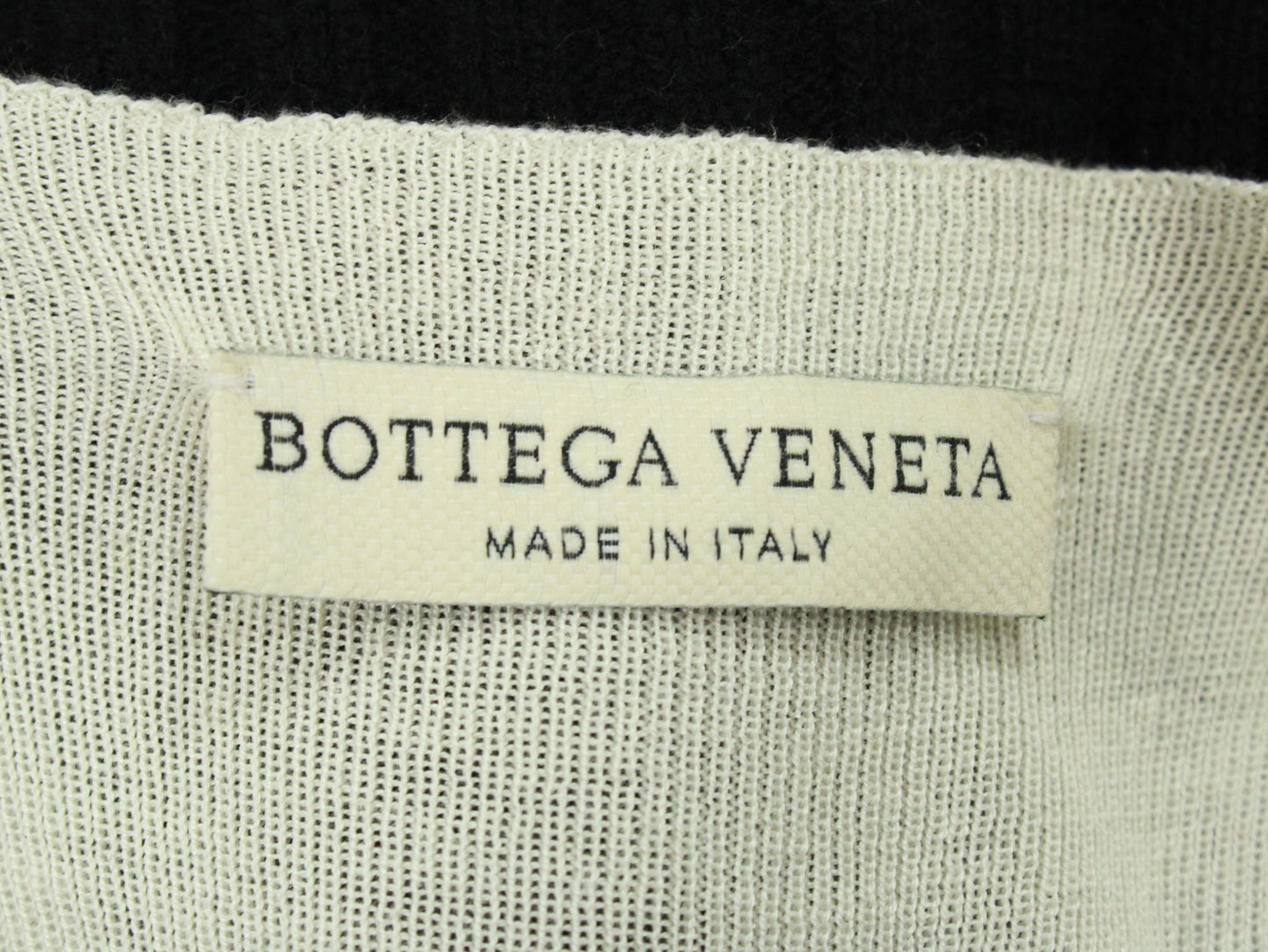 Luxury Bottega Veneta Ribbed Tank Vest in Black Cashmere