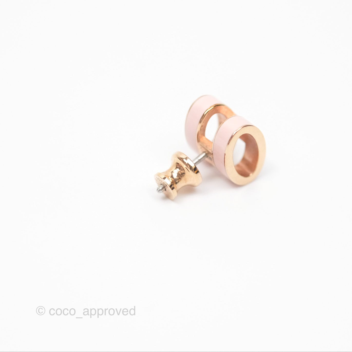 Hermès Pop H Earrings Rose Dragee 5U Rose Gold Hardware