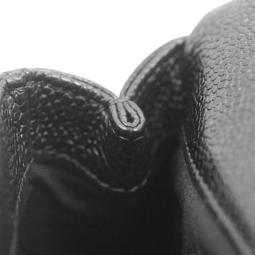 Chanel Quilted Mini Square Flap Bag So Black Caviar Incognito