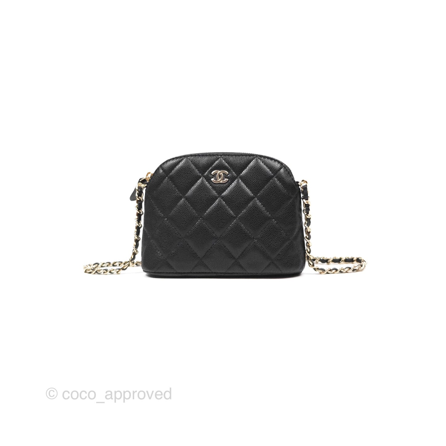 Chanel Black Caviar Clutch on Chain