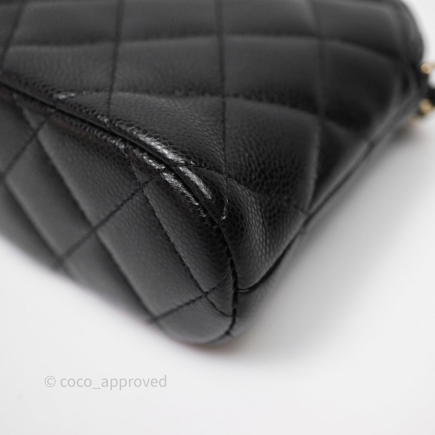 Chanel Clutch on Chain Black Caviar Gold Hardware