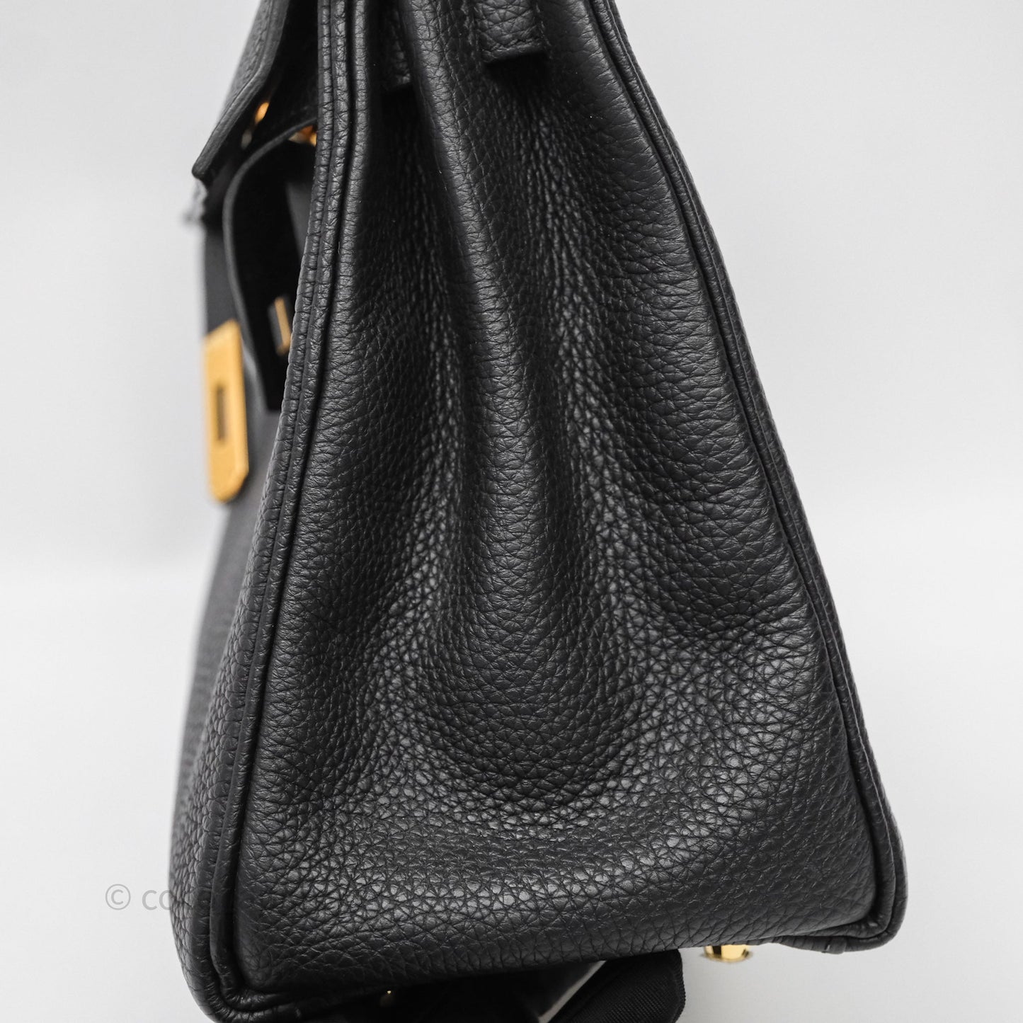 Hermès Kelly 28 Noir 89 Togo Gold Hardware